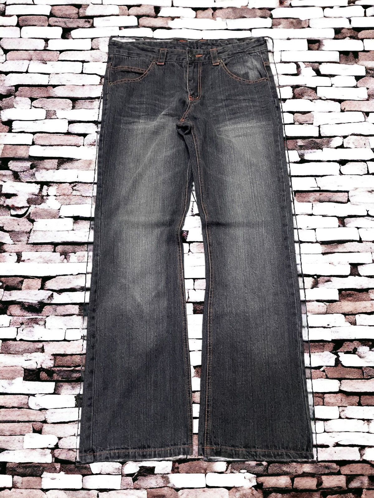 GOSTAR DE FUGA × Hysteric Glamour × Japanese Brand Peace Symbol Japan Daicock Evisu Styled Flared Jeans Size US 30 / EU 46 - 2 Thumbnail