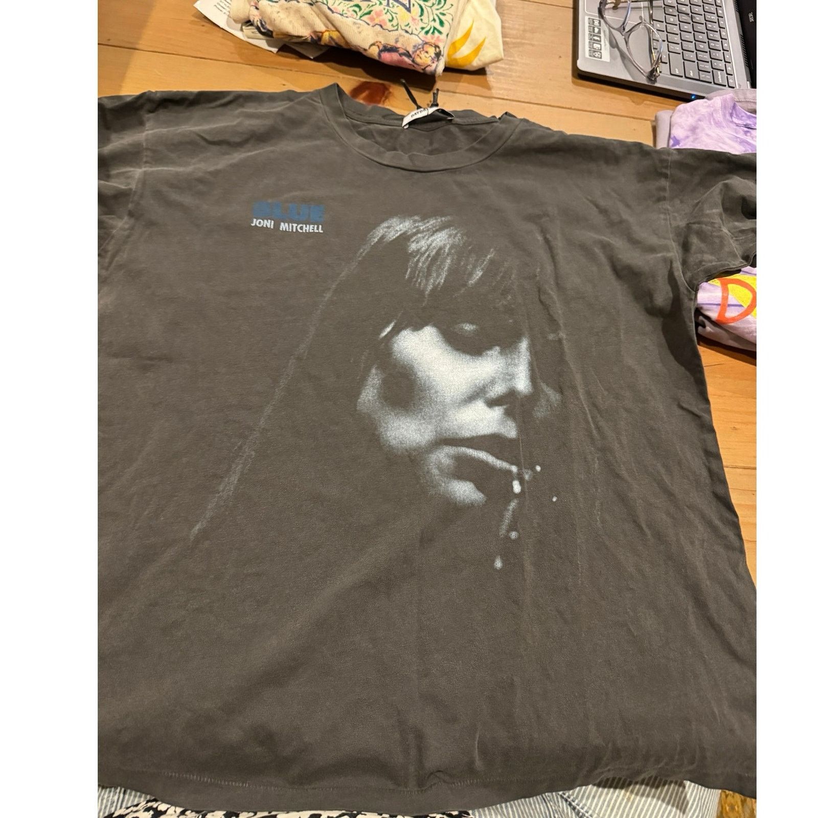 Daydreamer DAYDREAMER Joni Mitchell Blue Merch Tee Size M New with Tag Size M / US 6-8 / IT 42-44 - 13 Thumbnail