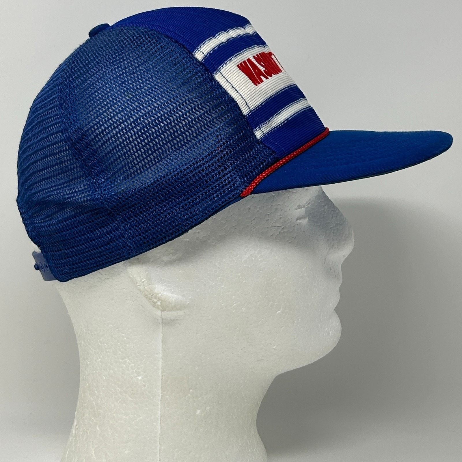 Vintage Vintage 80s Washington DC Trucker Hat Baseball Cap USA Blue Size ONE SIZE - 8 Thumbnail