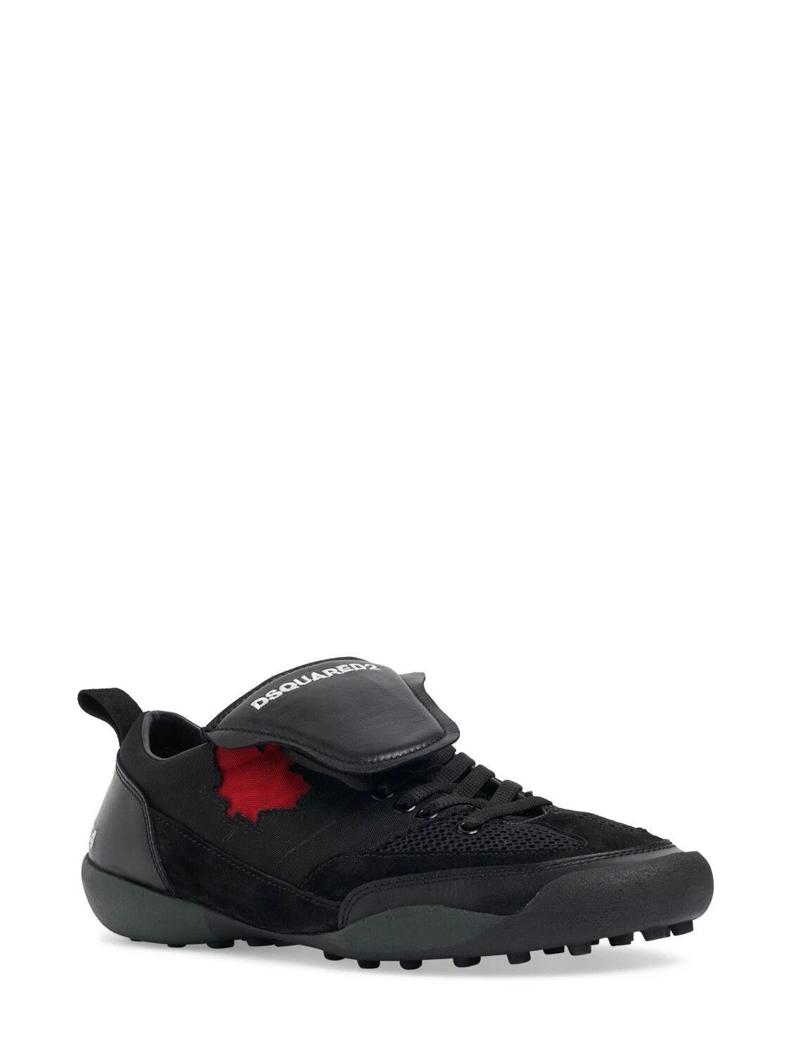 Dsquared2 DSQUARED2 Soccer Black Leather Low Top Sneakers New Size US 6 / EU 39 - 2 Thumbnail