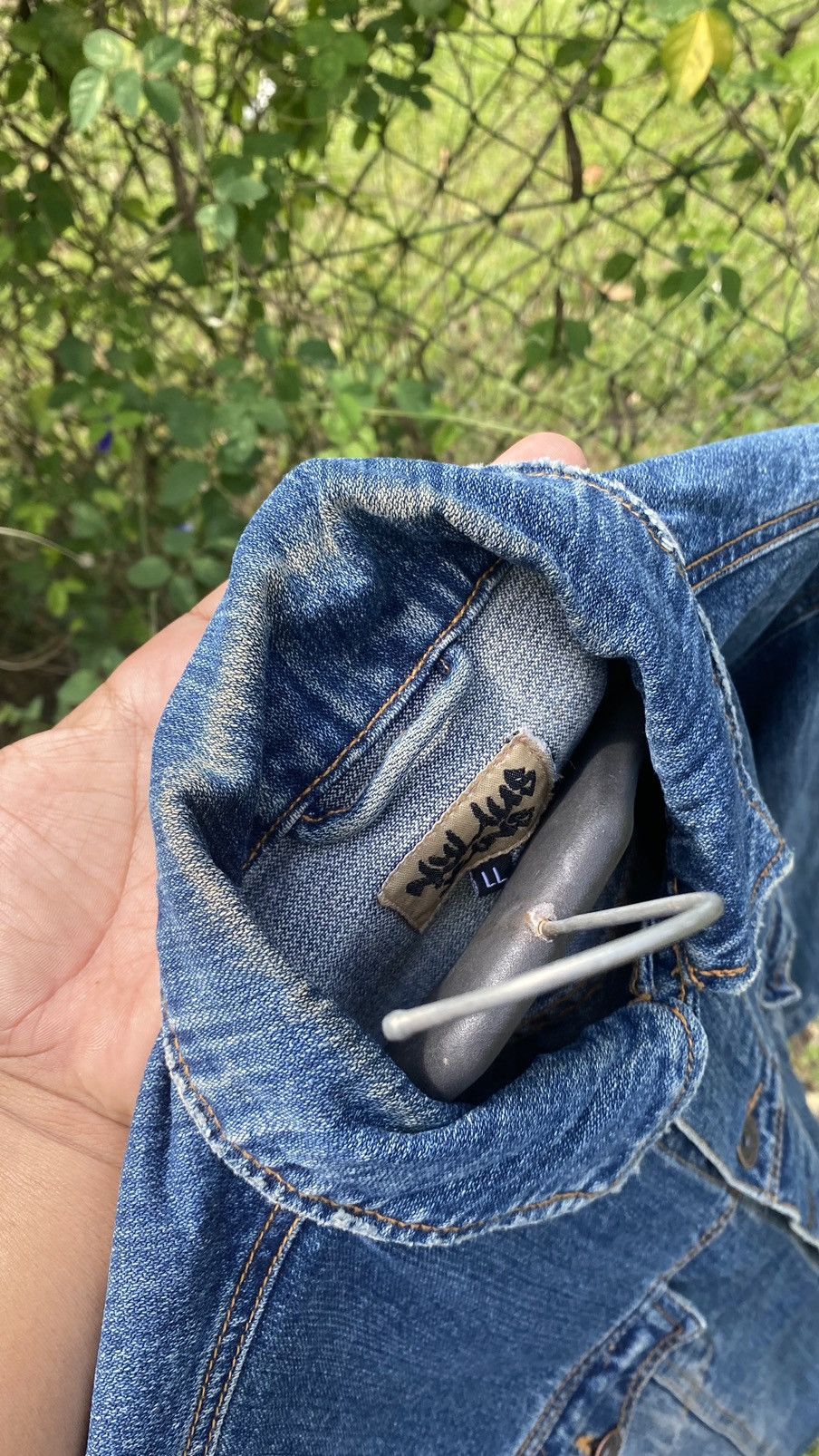 Japanese Brand × Vintage Vintage Nylaus Jeans Denim Jacket Size US XL / EU 56 / 4 - 7 Thumbnail