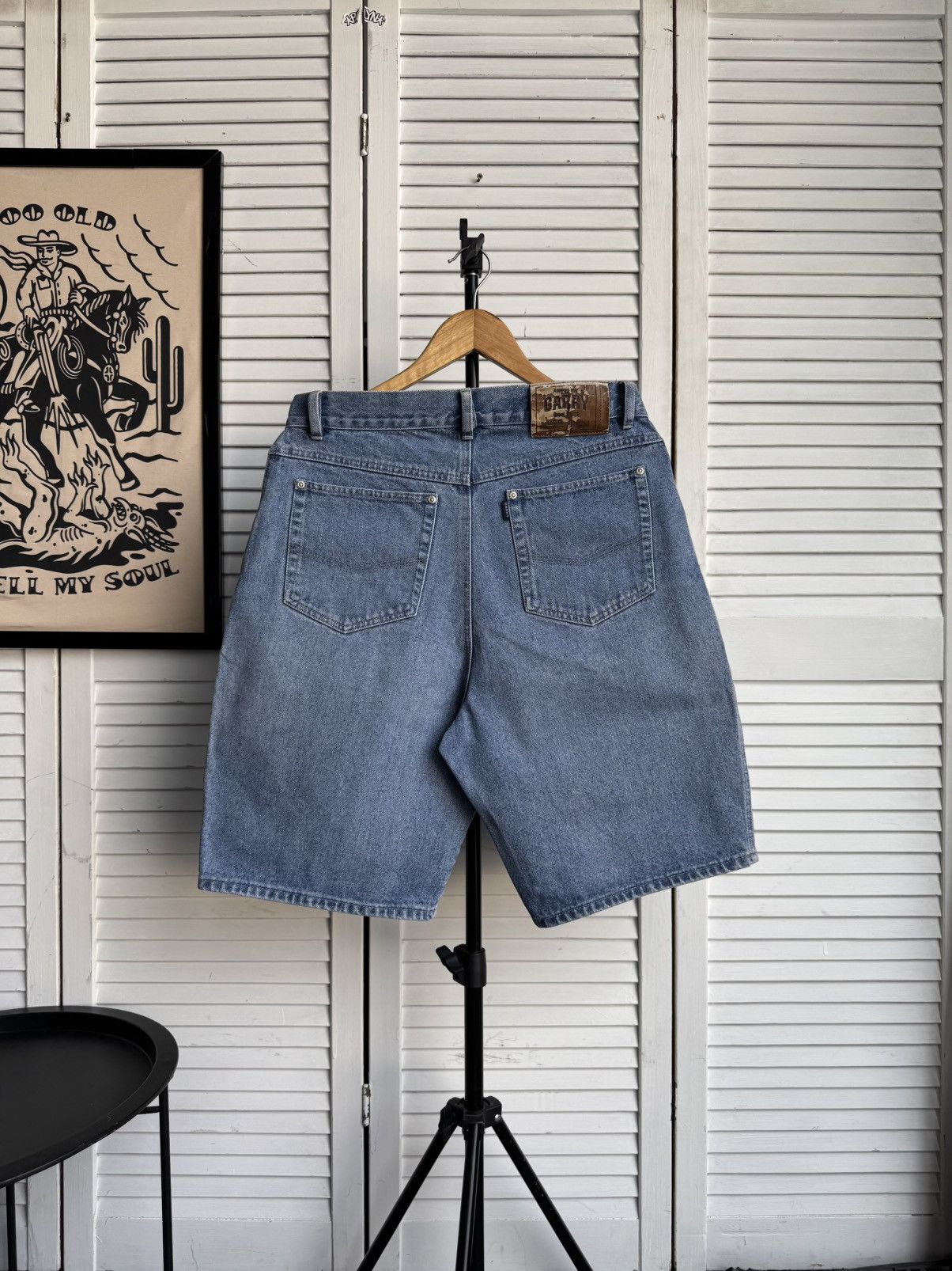 Vintage Vintage Garry USA Denim Jeans Shorts Washed Indigo Size US 31 - 2 Thumbnail