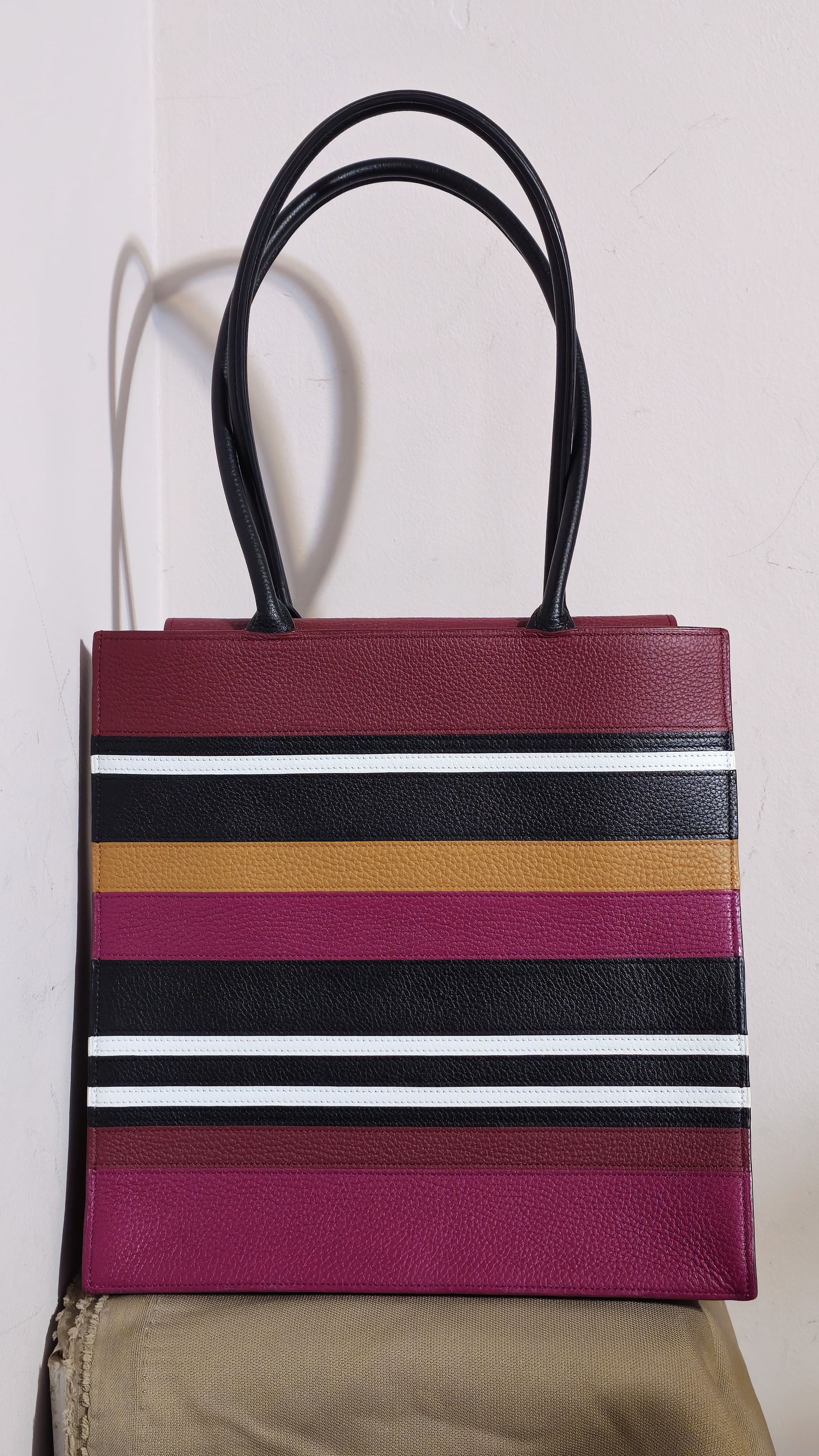 Other Graf Paris Multicolor Striped Leather Tote Bag Size ONE SIZE - 1 Thumbnail