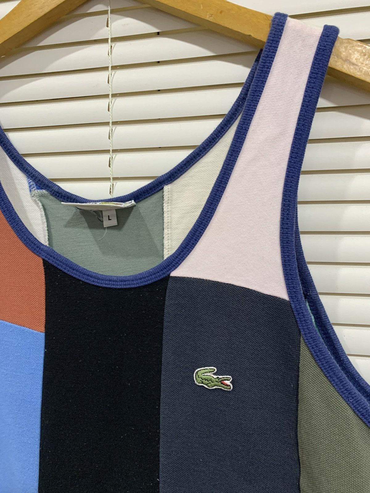 Lacoste Chemise Lacoste Sleeveless Colorblocked Patchwork Size US L / EU 52-54 / 3 - 4 Thumbnail
