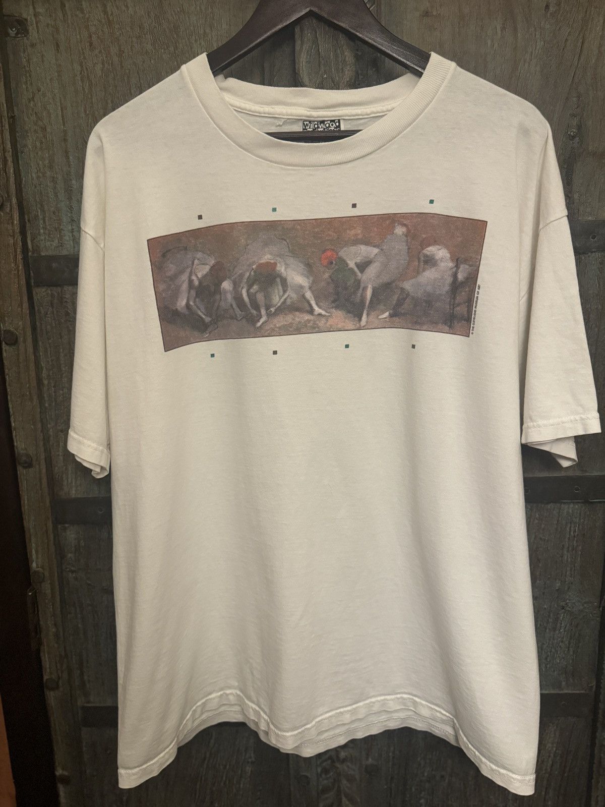 image of Edgar Degas Shirt From Cleveland Museum Of Art in Cream, Men's (Size XL)
