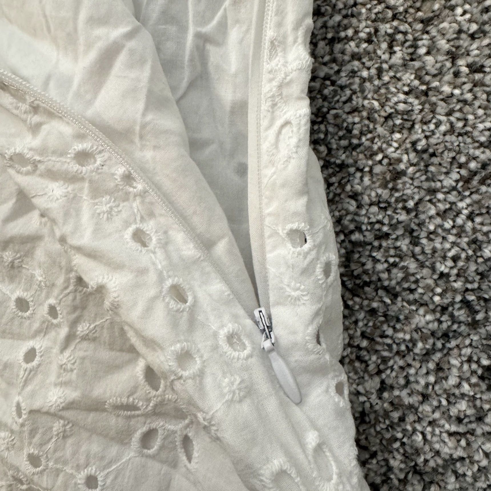 ALEXIS ALEXIS Target Mini Dress XS Eyelet Coquette Cottagecore Summer Smocked Romantic Dress Women Short White Cotton Size XS / US 0-2 / IT 36-38 - 7 Thumbnail