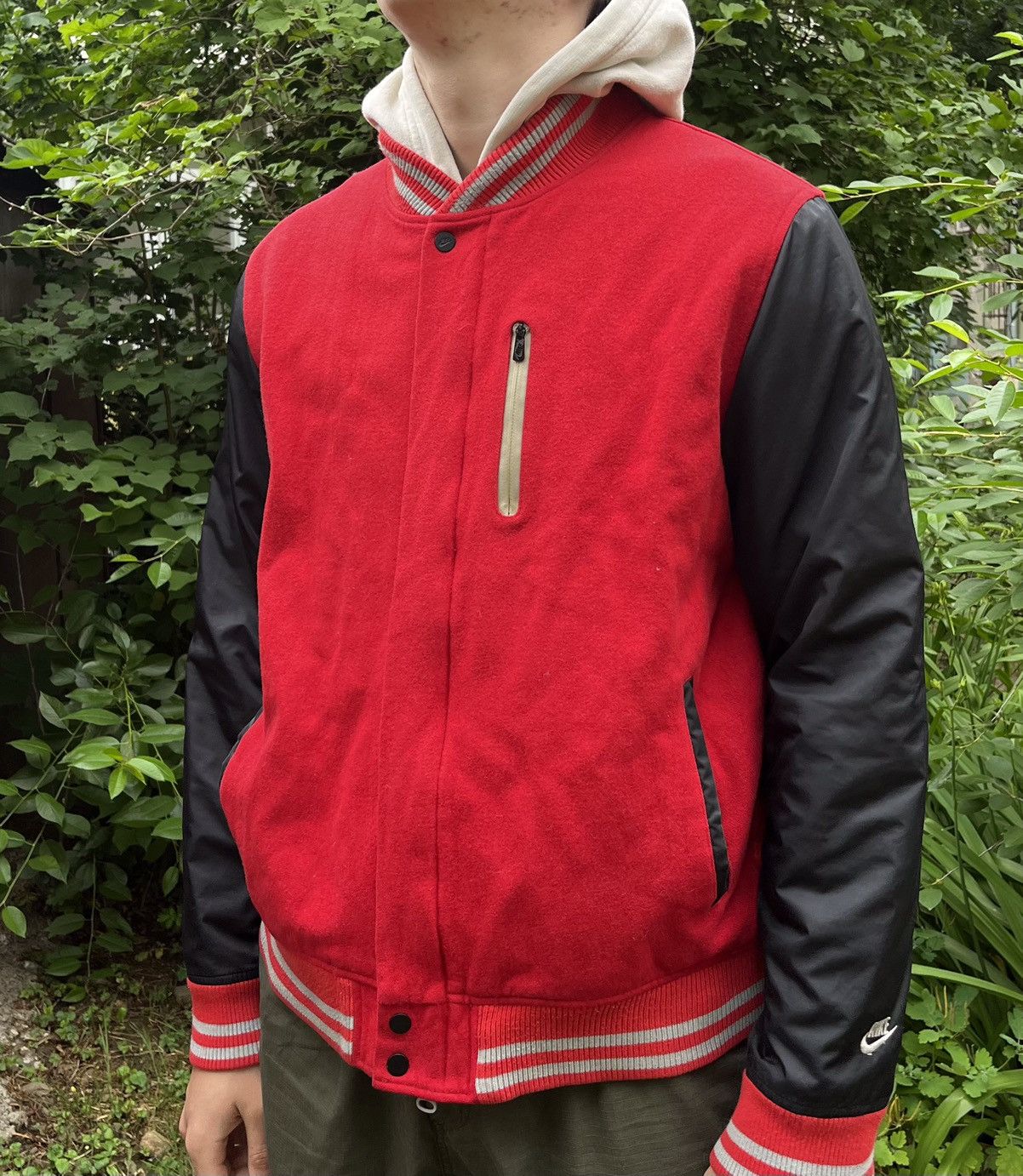 Pre-owned Nike Bomber  Vintage In Red