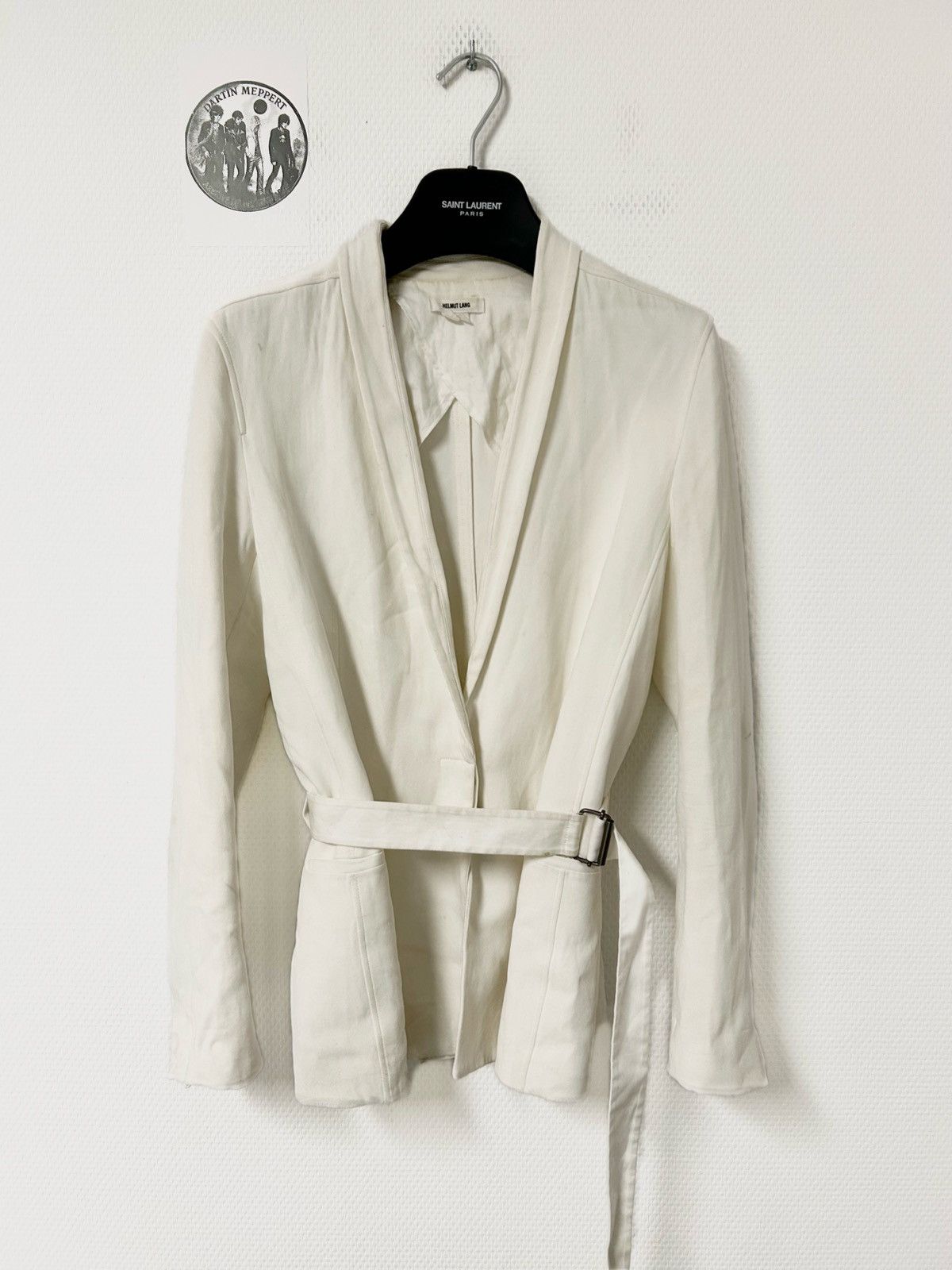 Helmut Lang SS2017 Belted Tailored Jacket Size US S / EU 44-46 / 1 - 1 Thumbnail