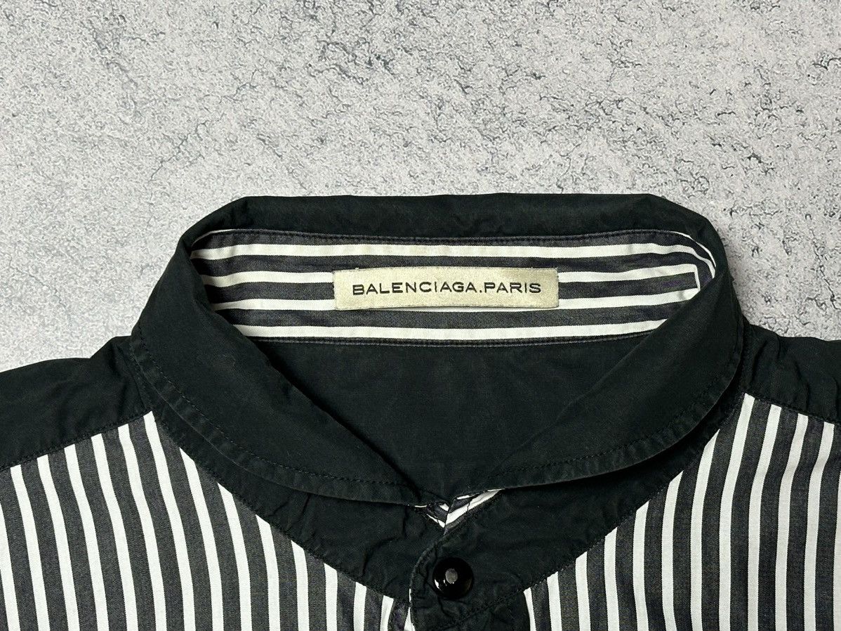 Balenciaga Vintage Balenciaga Striped Button Up Shirts Size US M / EU 48-50 / 2 - 14 Thumbnail
