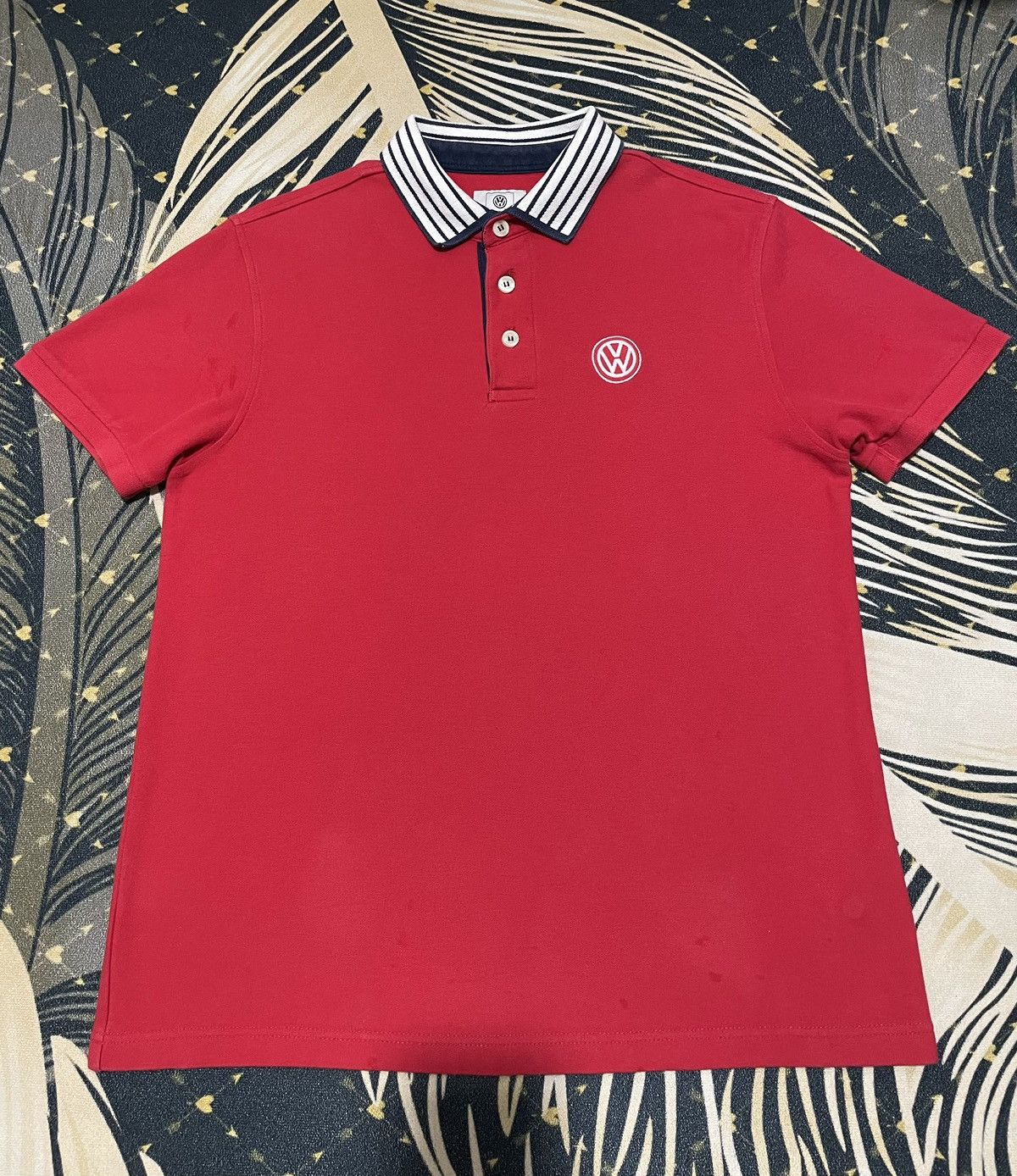 Vintage Vintage Polo T-Shirt Volkswagen Size US L / EU 52-54 / 3 - 1 Thumbnail