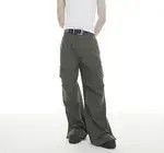 Japanese Brand multi pocket function distressed utility cargo flare pants Size US 34 / EU 50 - 2 Thumbnail