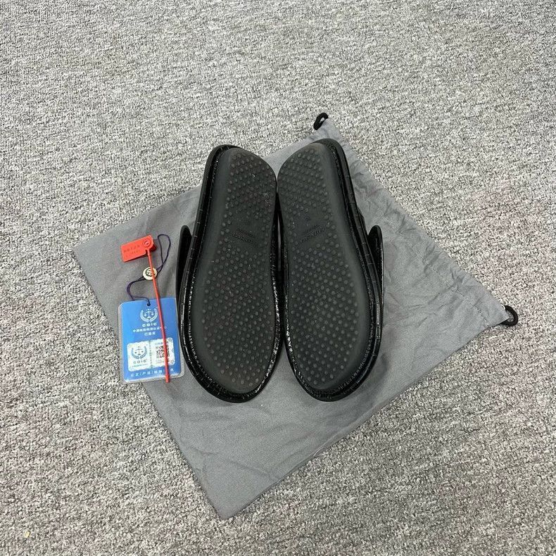 Balenciaga Balenciaga Black Crocodile Print Slide Sandals-2506 Size US 6 / IT 36 - 4 Thumbnail