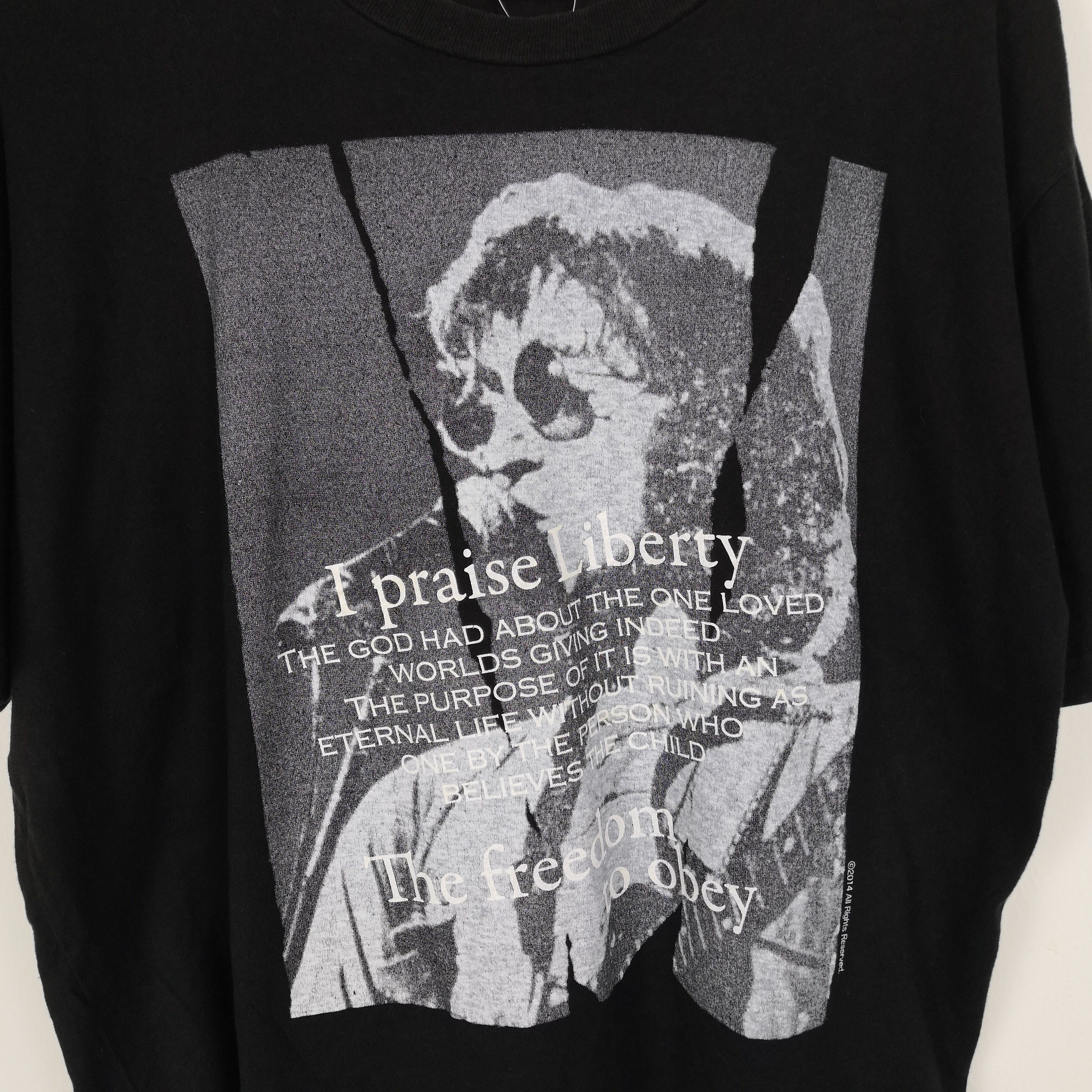 Japanese Brand Praise Liberty The Freedom To Obey John Lennon T-shirt Tees Size US L / EU 52-54 / 3 - 3 Thumbnail
