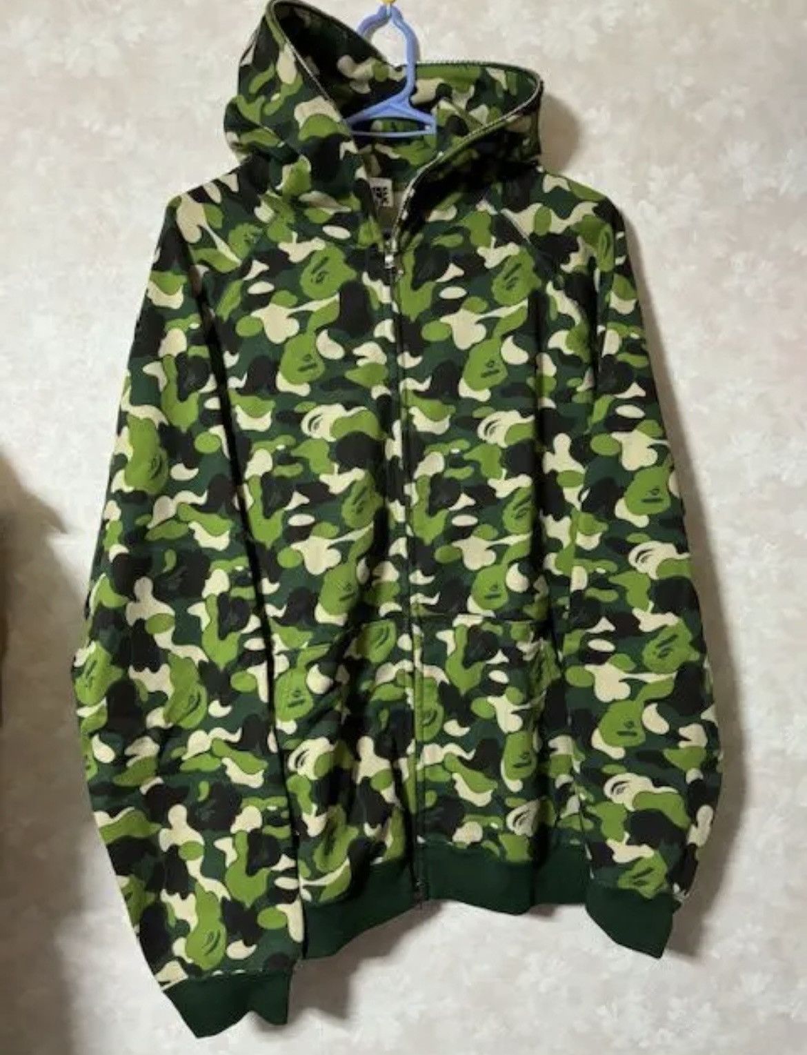 Bape RARE OG 2006 A BATHING APE GREEN ABC CAMO FULLZIP HOODIE Size US XL / EU 56 / 4 - 1 Thumbnail