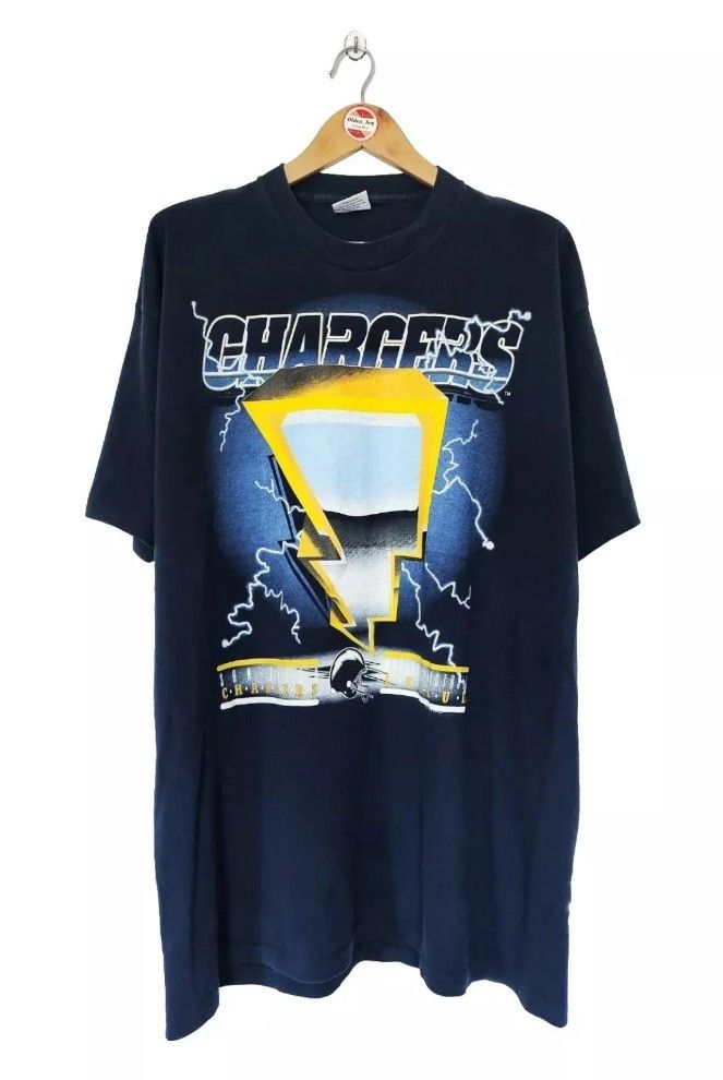 image of Nfl x Vintage San Diego Chargers Lighting Thunder 90's T-Shirt in Blue, Men's (Size XL)