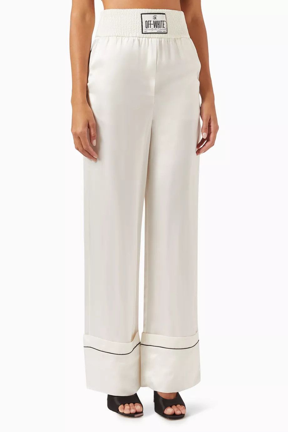 Off-White o1y1225 Sweatpant in White Size 25" / US 0 / IT 36 - 1 Thumbnail