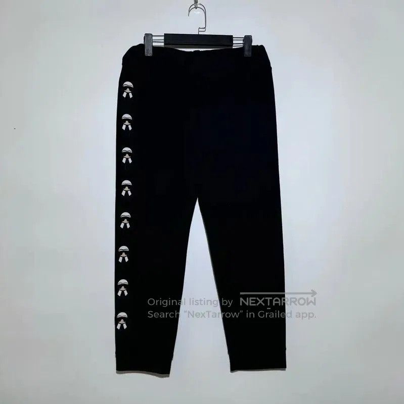 Fendi FENDI Black Cotton Graphic Casual Pants for Women . Size 28" / US 6 / IT 42 - 1 Thumbnail