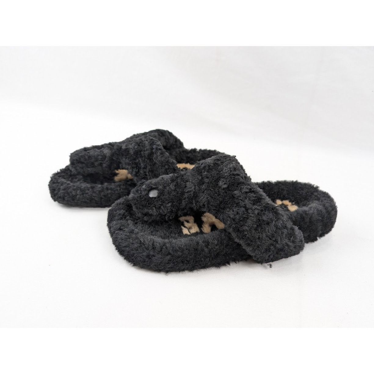 Loewe o1rshd1 Furry Sandals in Black Size US 6 / IT 36 - 15 Thumbnail