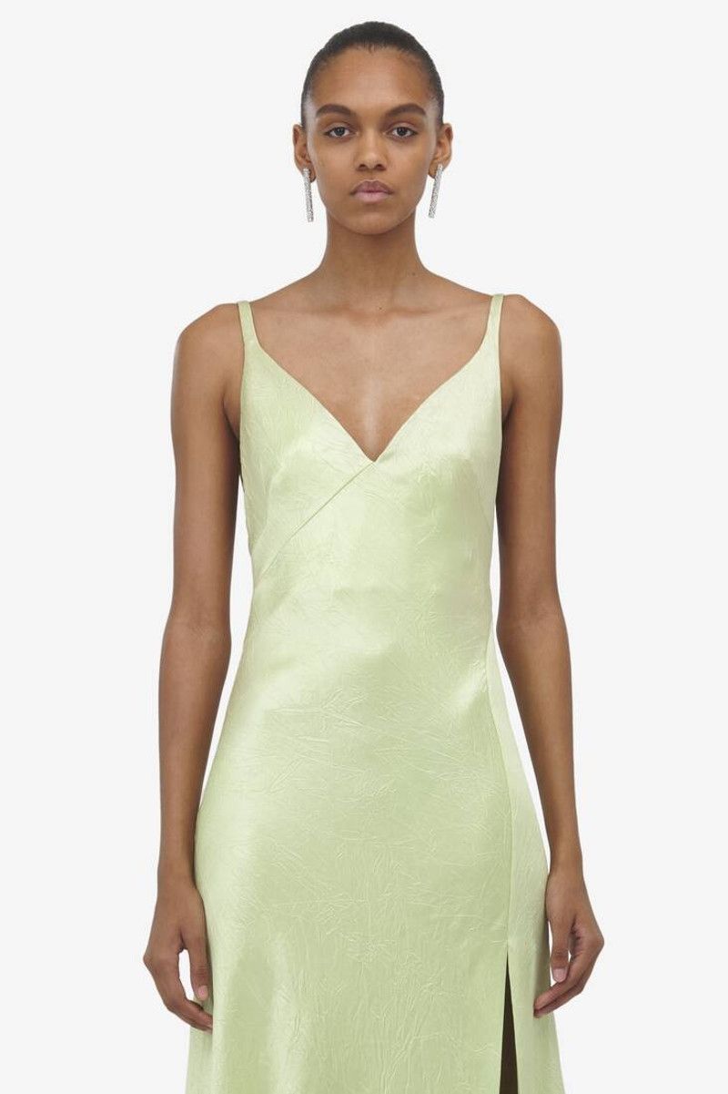 Alexander McQueen o1srvl11e0326 Slip Evening Dress in Pale Green Size XL / US 12-14 / IT 48-50 - 5 Thumbnail