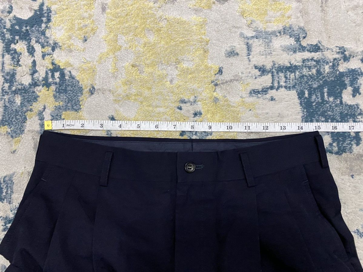 Comme des Garcons Homme Plus 1998 CDG Homme black wide baggy casual pants wool Size US 30 / EU 46 - 11 Thumbnail