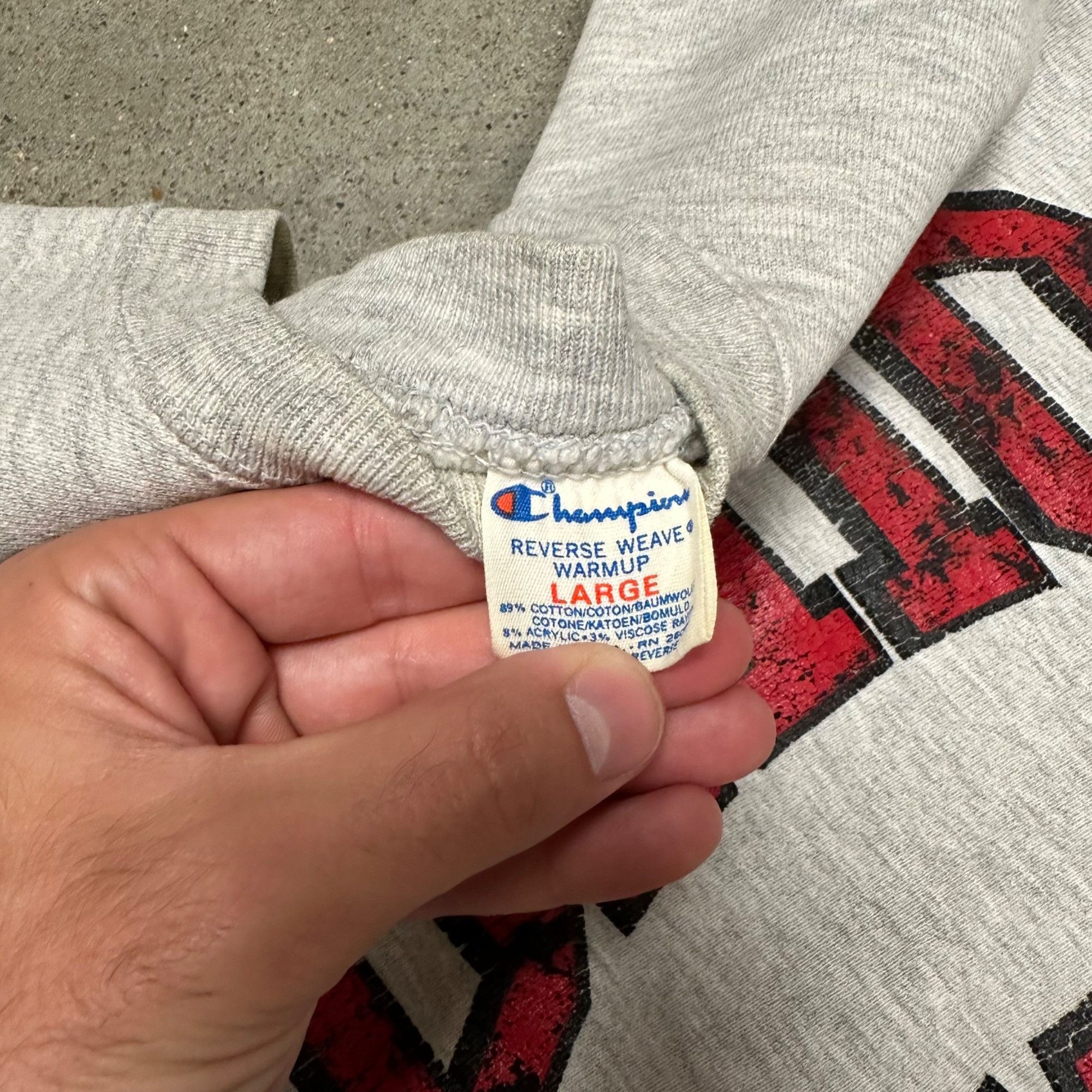 Champion × Vintage Vintage 80s Champion Reverse Weave Warmup Ohio State Sweatsh Size US L / EU 52-54 / 3 - 2 Thumbnail