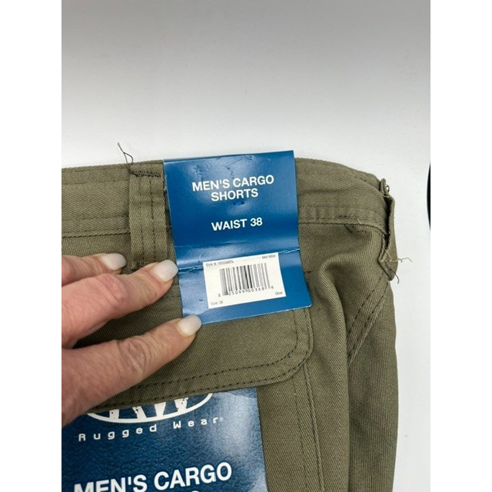 Other Rugged Wear Cargo Shorts Mens 38 Miltary Olive Drawstring Size US 38 / EU 54 - 7 Thumbnail