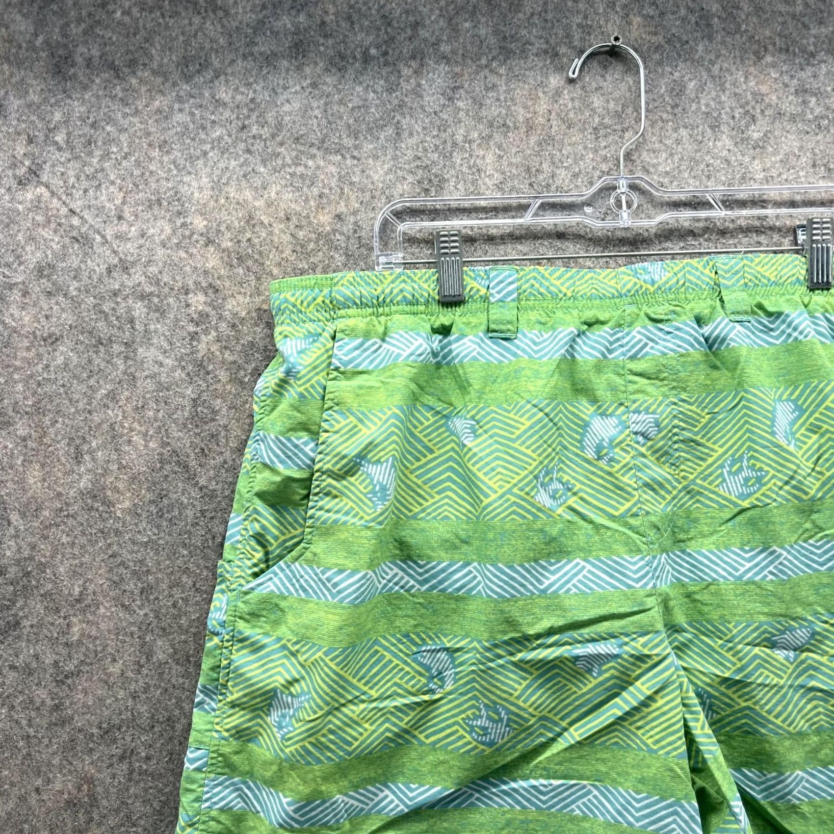 Swims VINTAGE Columbia Shorts Men XL Green Swim Bottom Lined PFG Performance Pockets Drawstring Size US 36 / EU 52 - 3 Thumbnail