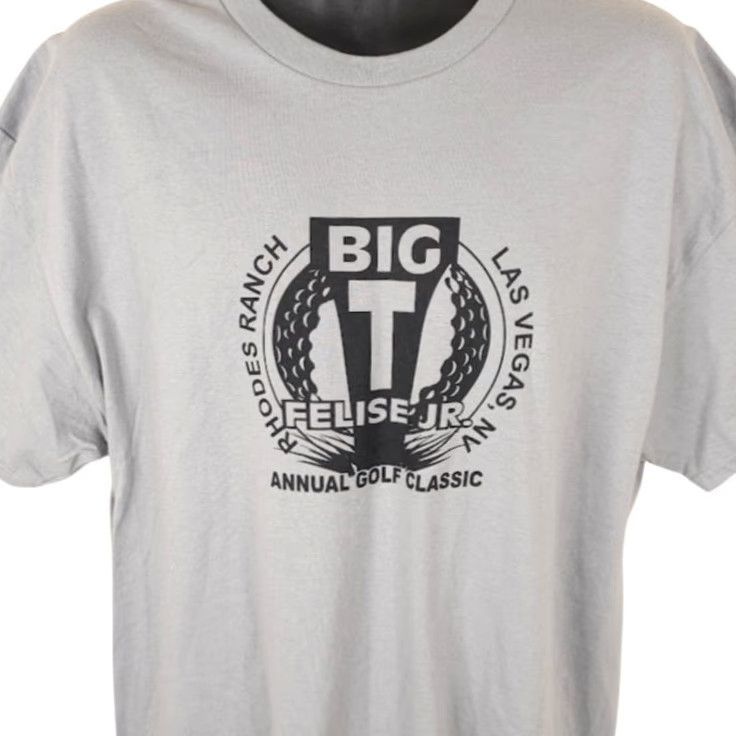 Gildan Gildan T-Shirt Mens XL Gray Big T Golf Classic Rhodes Ranch Las Vegas Golf Graphic Tee Size US XL / EU 56 / 4 - 2 Thumbnail