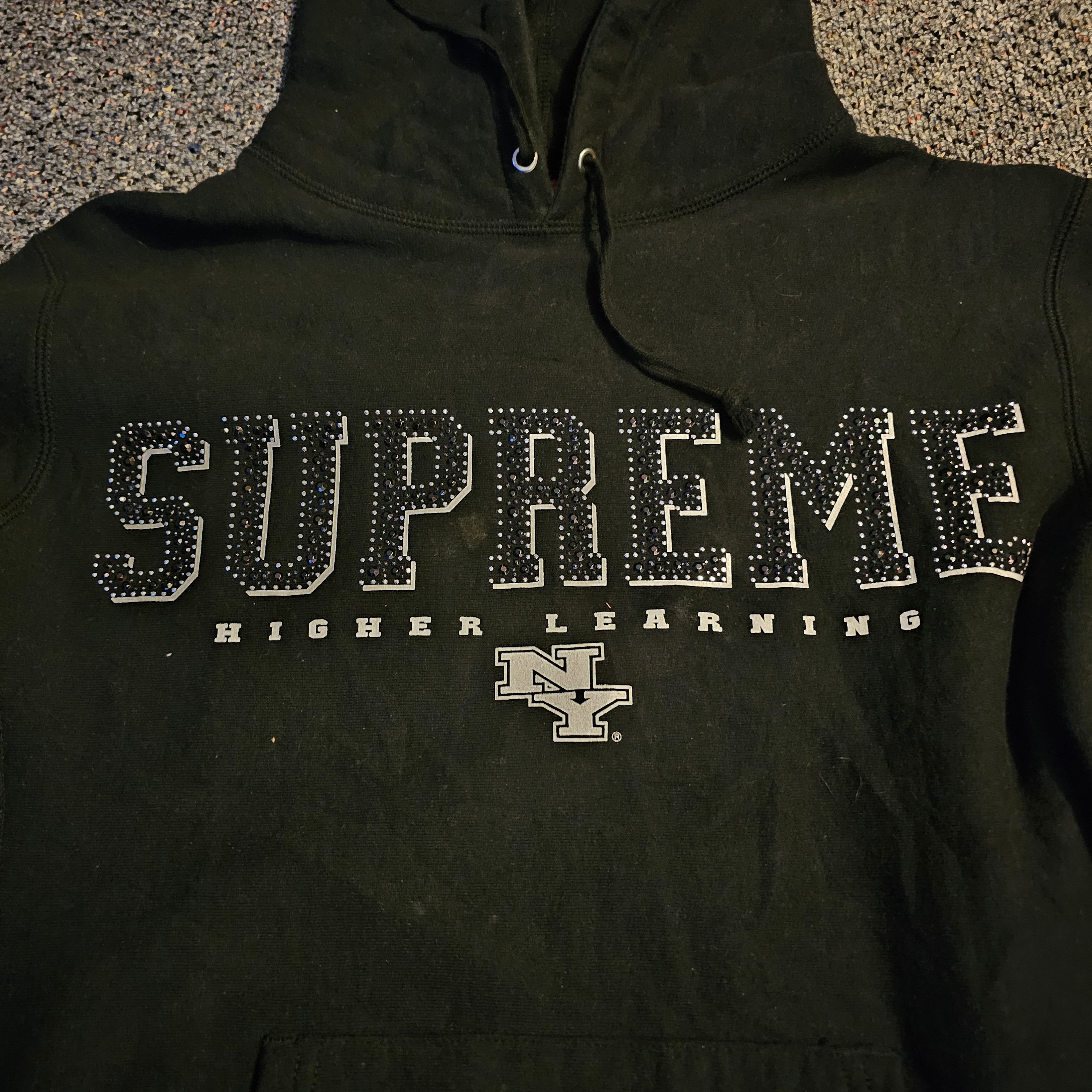 Supreme Supreme Higher Learning Pull Over Hoodie Black Size M Size US M / EU 48-50 / 2 - 2 Thumbnail
