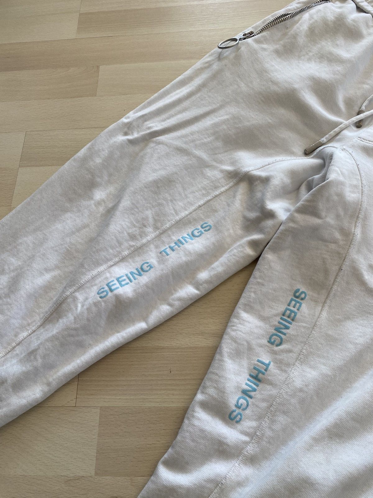 Off-White Off-White White Logo Jogger Sweatpants Size US 33 - 5 Thumbnail