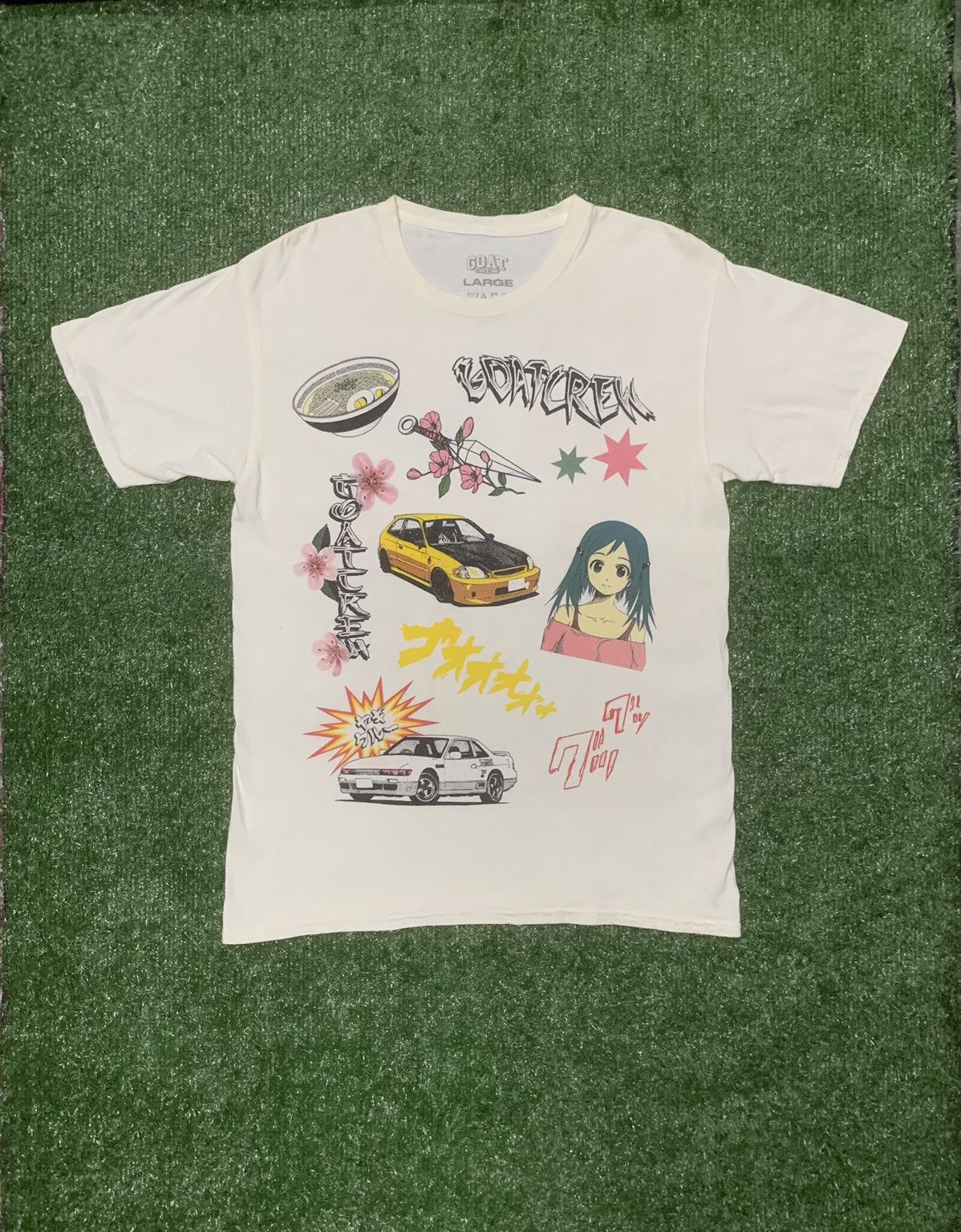 Anime × GOAT Crew GOAT CREW ALL OVER MANGA VINTAGE Tshirt Size US L / EU 52-54 / 3 - 1 Thumbnail