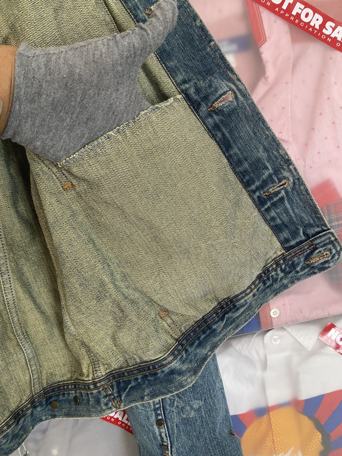 Just Cavalli Vintage Roberto Cavalli Stud Denim Jacket Overlong Sleeve Size US M / EU 48-50 / 2 - 14 Thumbnail