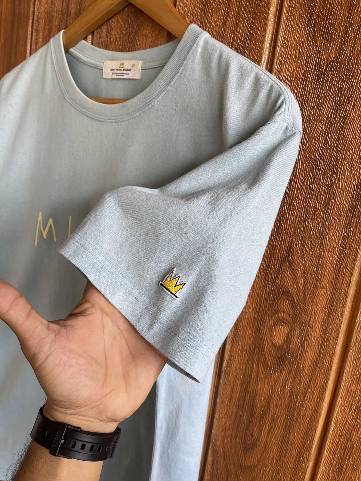 Jean-Michel Basquiat Vintage’y2k🔥JEAN MICHEL BASQUIAT🔥Milk Sun Faded Tshirt Size US L / EU 52-54 / 3 - 6 Thumbnail