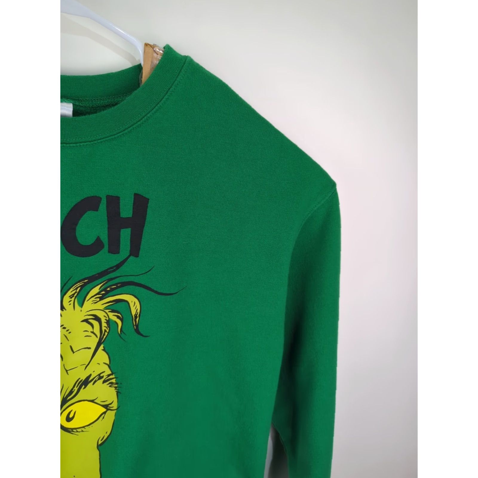 Vintage Dr. Seuss Grinch Sweatshirt XL Green Christmas Cartoon Women's Sweater Size XL / US 12-14 / IT 48-50 - 6 Thumbnail