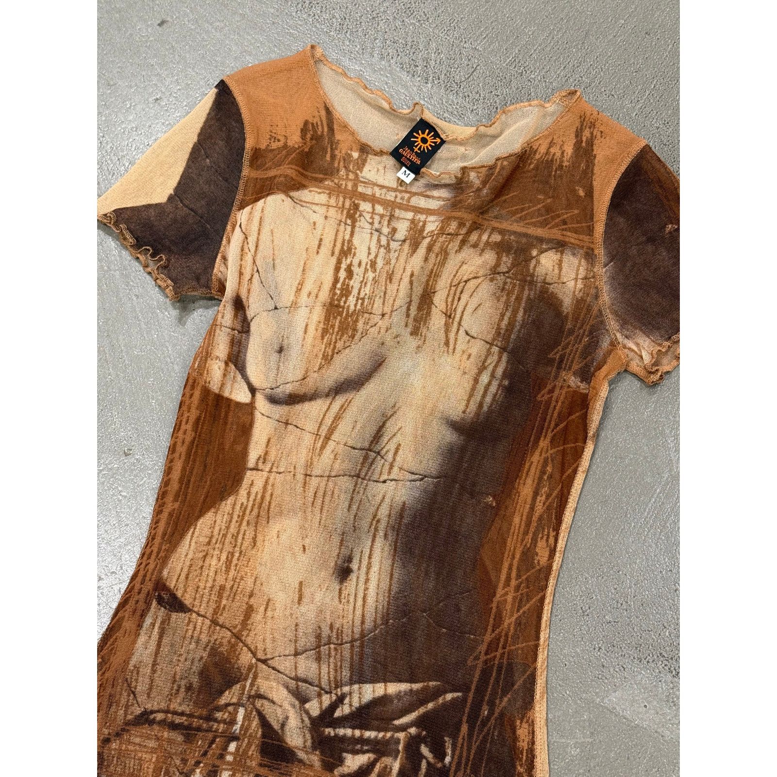 Jean Paul Gaultier 1999 Jean Paul Gaultier Venus de Milo mesh t-shirt Size M / US 6-8 / IT 42-44 - 3 Thumbnail