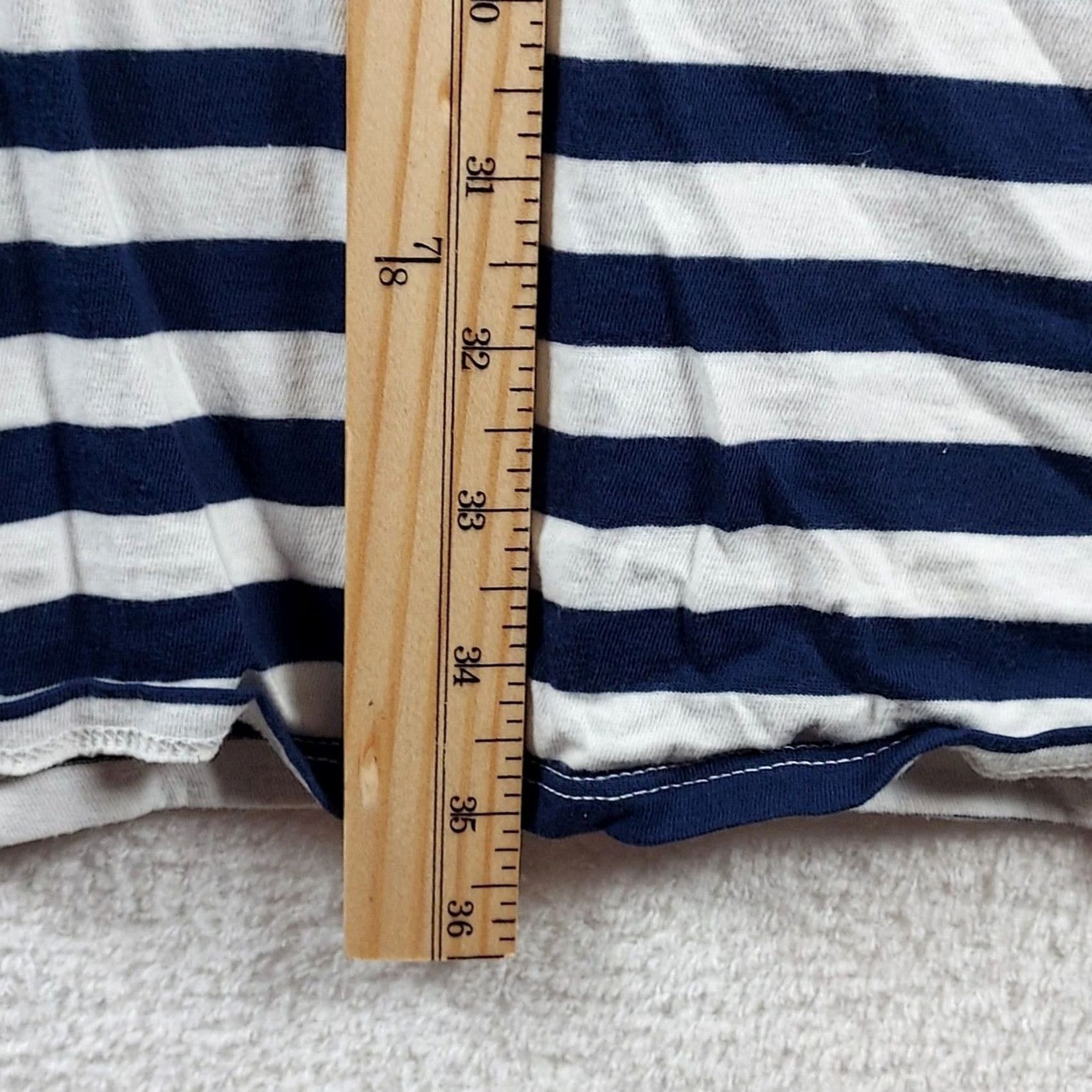 J.Crew J.Crew Womens XL Striped T-Shirt Dress Short Sleeve Casual Red White Blue Multicolor Cotton Dress T-Shirt Womens XL Short Dress Size XL / US 12-14 / IT 48-50 - 4 Thumbnail
