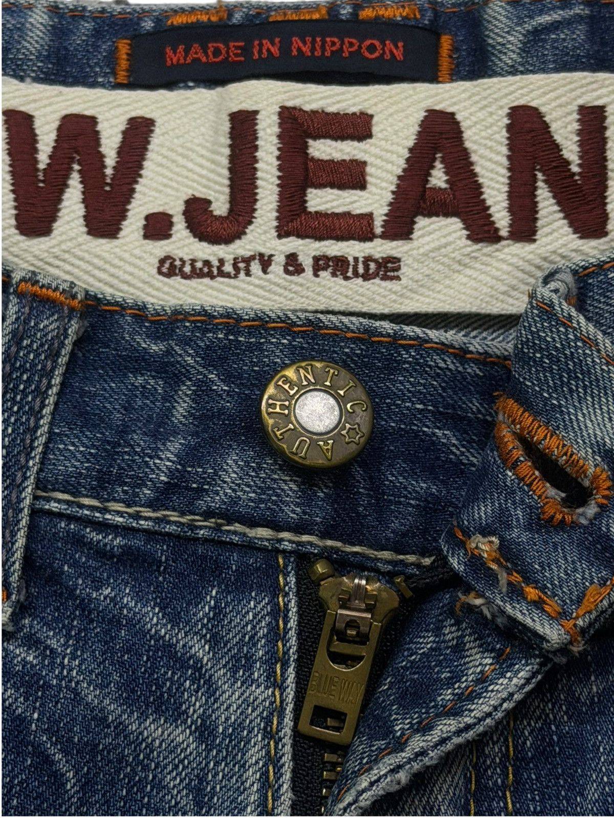 Blue Blue Japan Vintage 00s Blue Way Jeans | Made In Nippon Japan | W30 Size US 30 / EU 46 - 9 Thumbnail