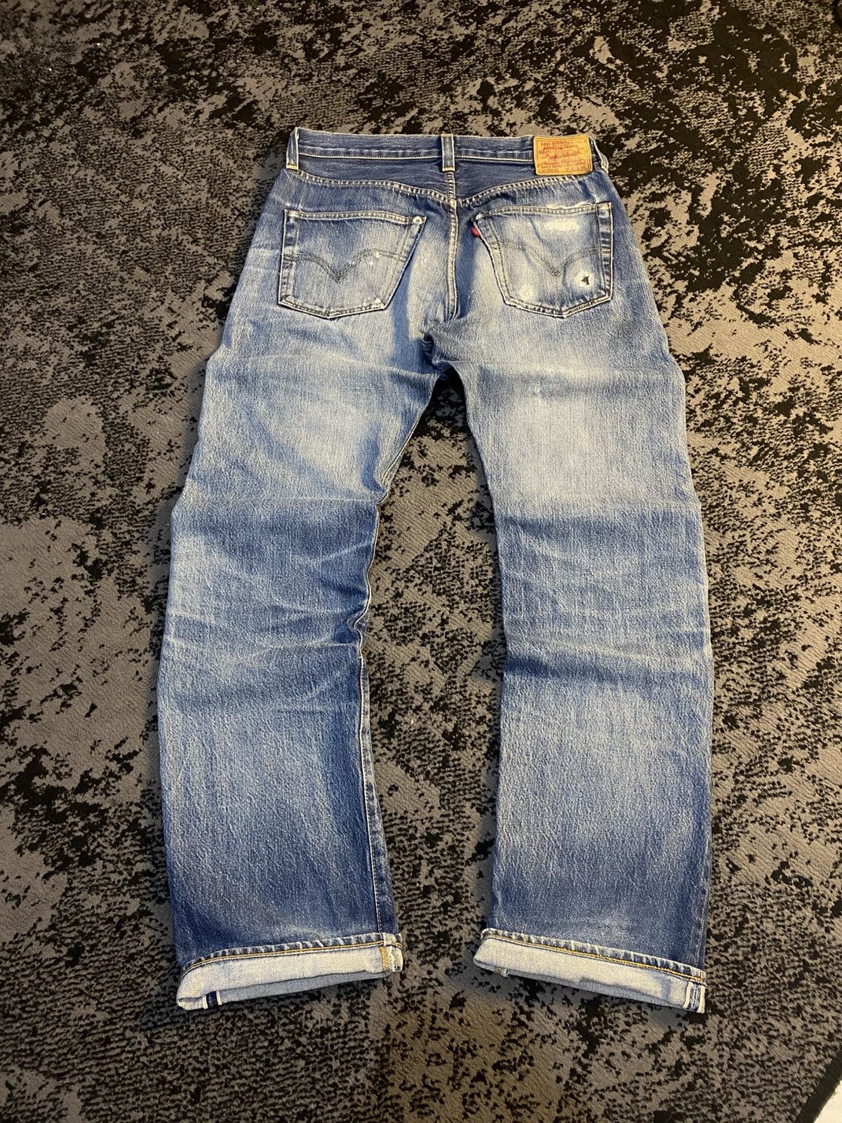 Junya Watanabe × Levi's Levi’s 501 XX Big E Sashiko Patchwork Selvedge Denim 🔥 Size US 32 / EU 48 - 2 Thumbnail