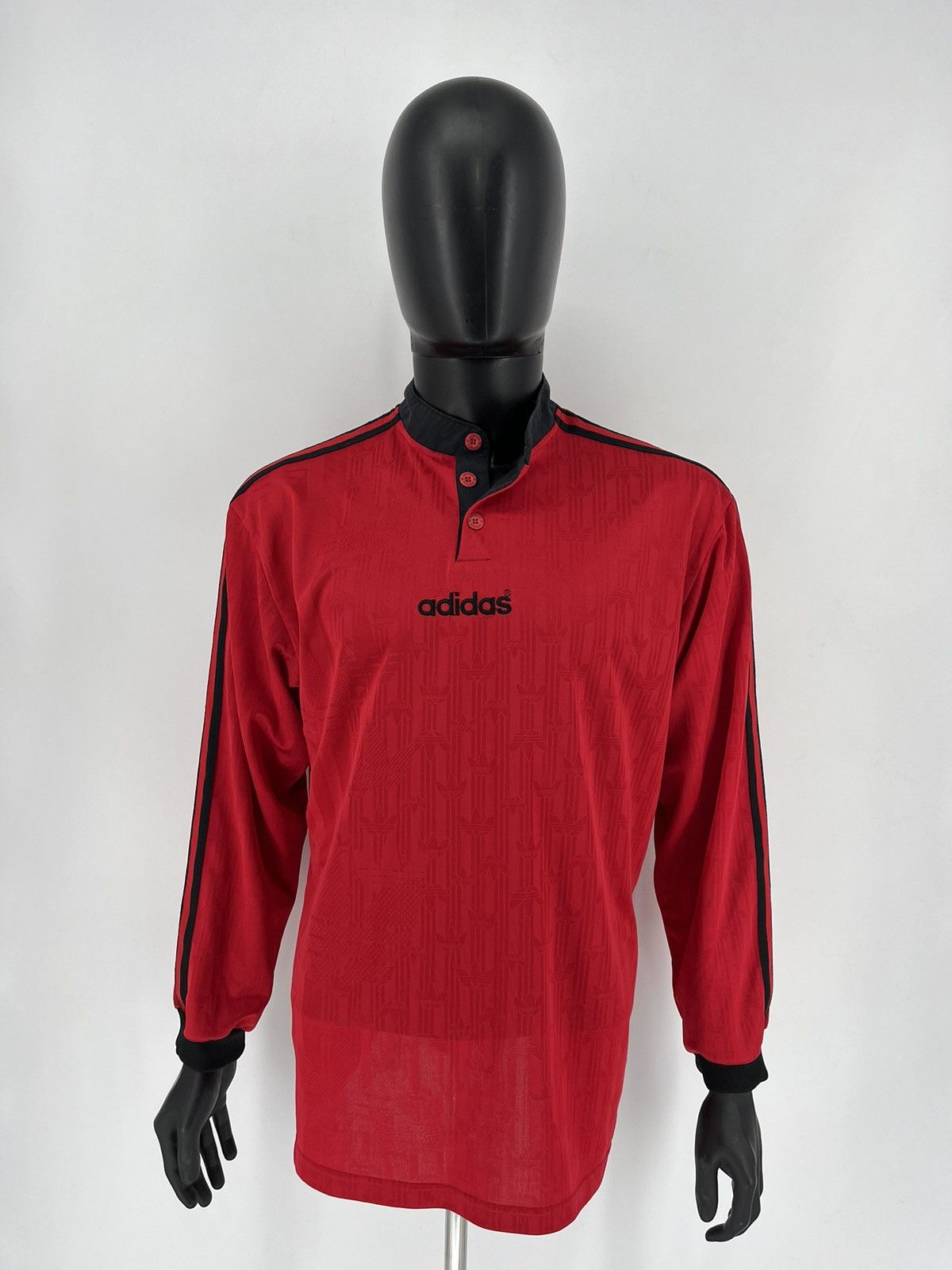 Adidas 1996 SPAIN ADIDAS LONG-SLEEVE TEMPLATE SHIRT Size US XL / EU 56 / 4 - 2 Thumbnail