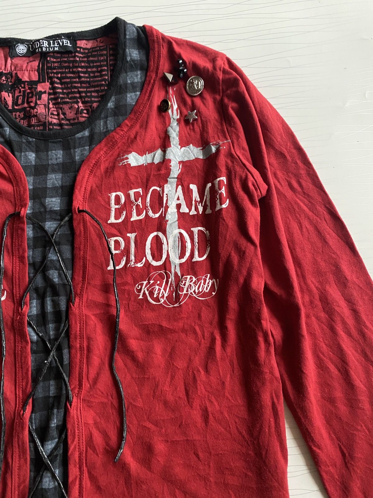 Hysteric Glamour Japanese Under Level Seditionaries Poem Double Layer Tee Size US M / EU 48-50 / 2 - 4 Thumbnail