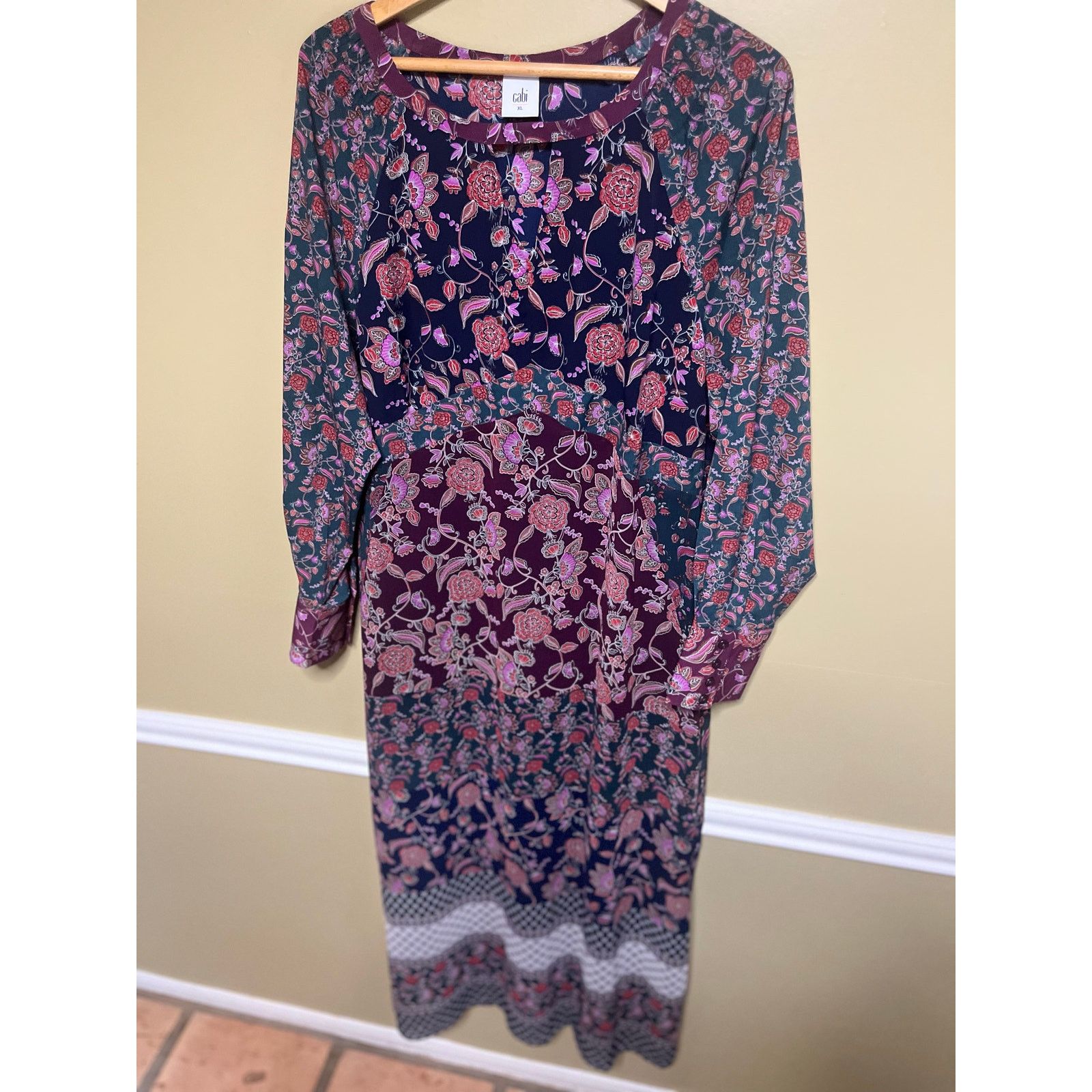 Other Cabi Festive Maxi Dress Size XL / US 12-14 / IT 48-50 - 4 Thumbnail