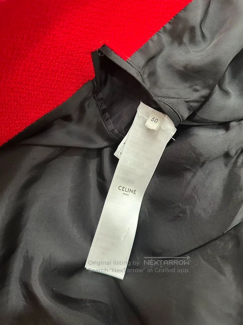 Celine Celine Wool and leather sleeve patchwork embroidered lette Size US M / EU 48-50 / 2 - 5 Thumbnail