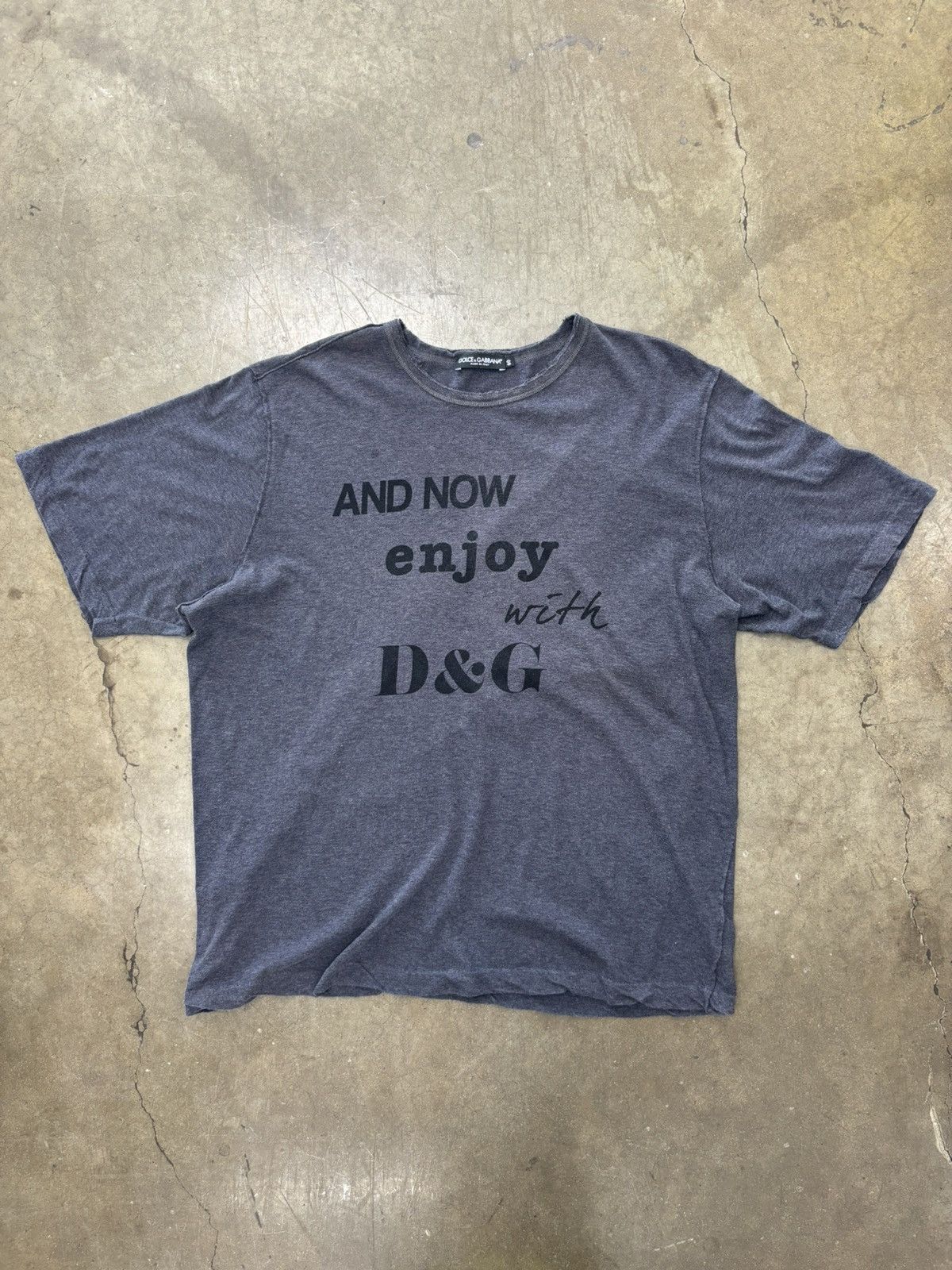 Dolce & Gabbana Dolce & Gabbana Enjoy it with D&G Tee 60 XXL Size US XXL / EU 58 / 5 - 2 Thumbnail
