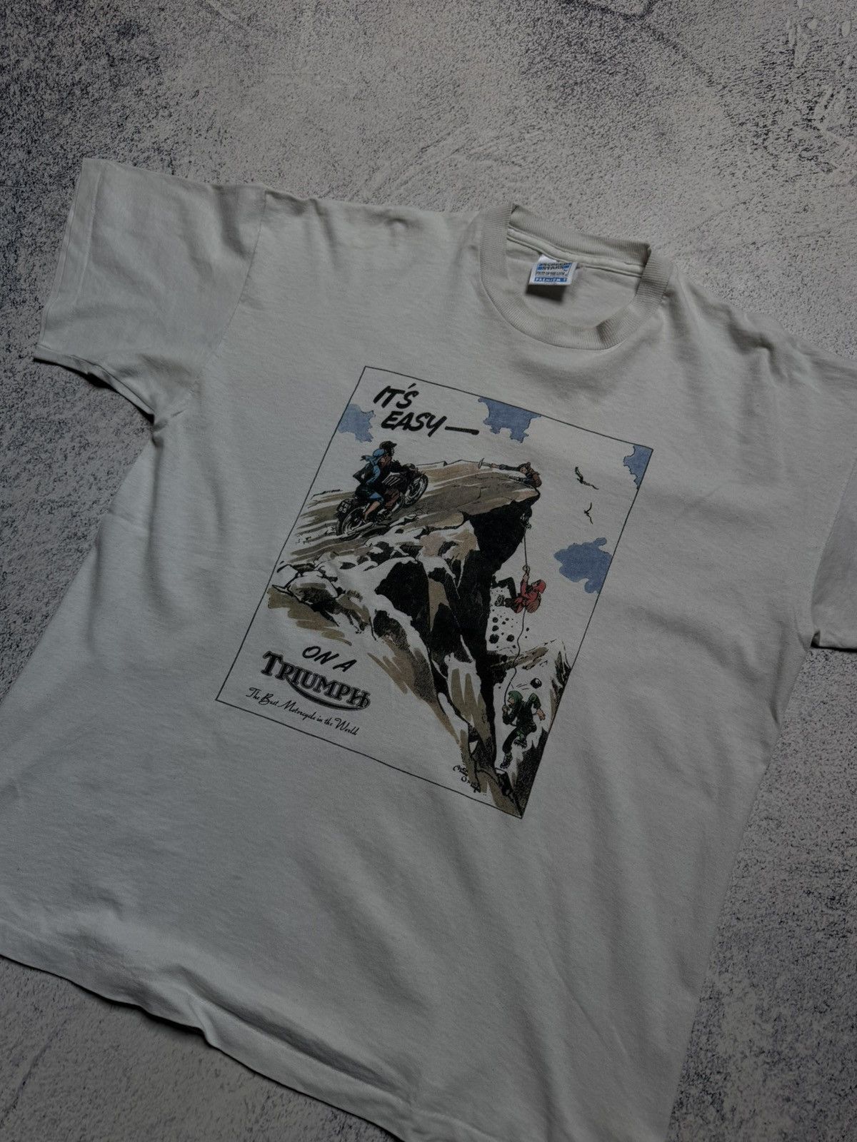 Other Vintage Triumph Deadstock It’s Easy On A Triumph Graphic Size US XL / EU 56 / 4 - 4 Thumbnail