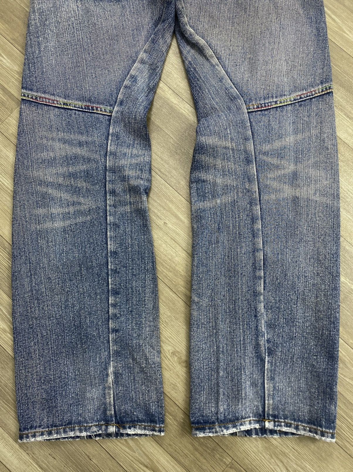 If Six Was Nine 2000s Breathmint Double Waist Multi Zipper Faded Lgb Jeans Size US 30 / EU 46 - 11 Thumbnail