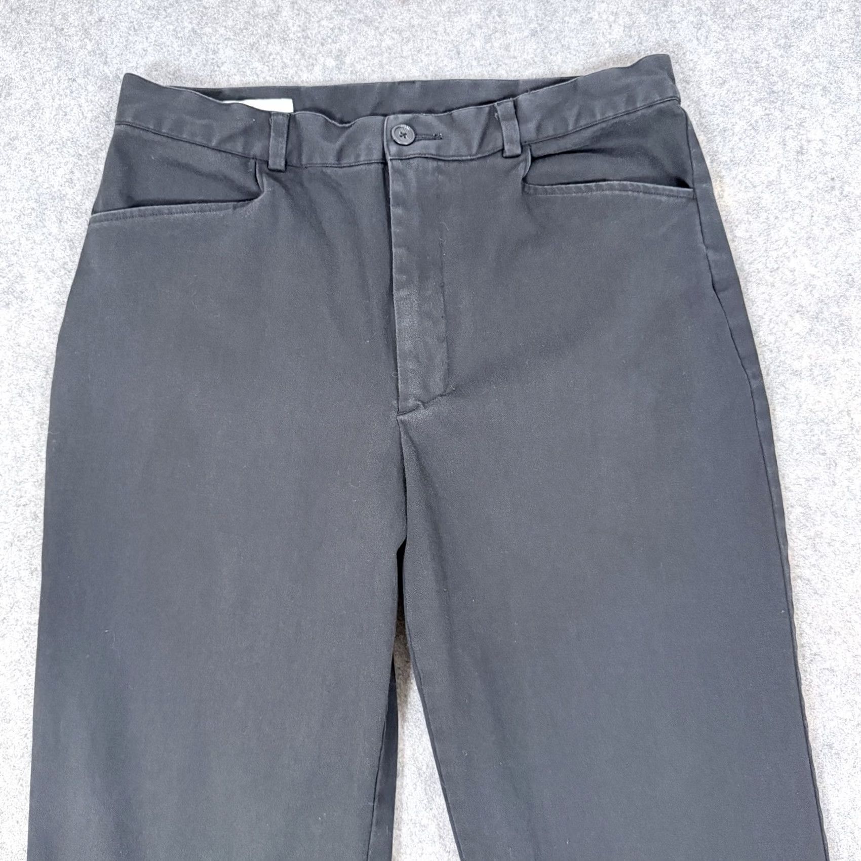 Perry Ellis Perry Ellis Casual Chino Pants Mens Size 36 Regular Black 33.5x29.25 Flat Front Pockets 90s City Preppy USA Modern Western Wedding Workwear Standards Size US 36 / EU 52 - 2 Thumbnail