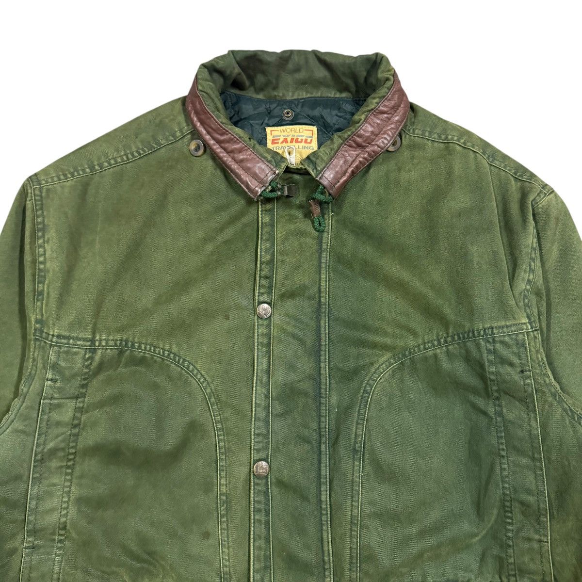 Vintage Vtg🔥80’s World Exigo Traveling Barn Cotton Padded Jacket Size US XL / EU 56 / 4 - 4 Thumbnail