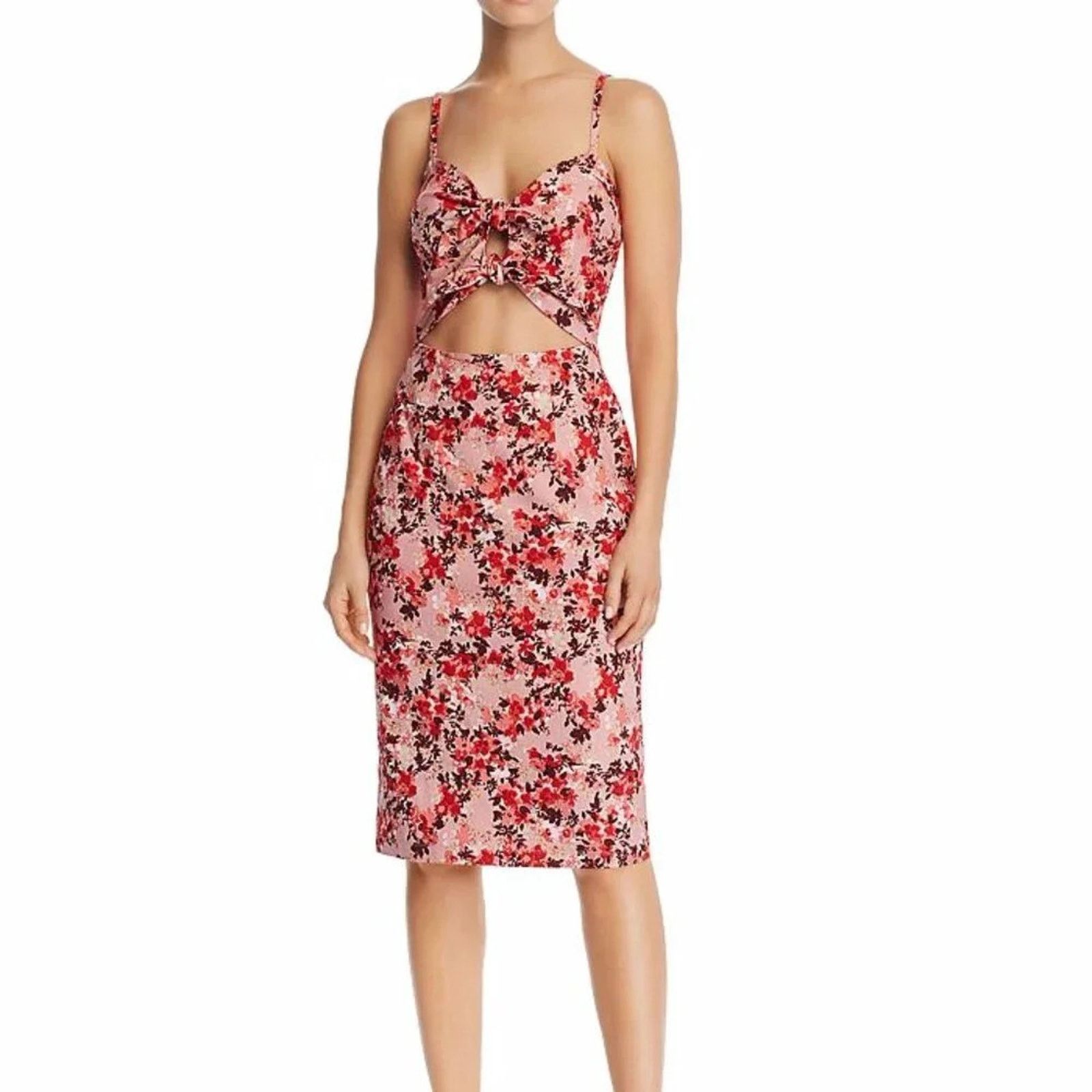 The Unbranded Brand WAYF Victoria knotted cami knee length dress, size medium Size M / US 6-8 / IT 42-44 - 1 Thumbnail