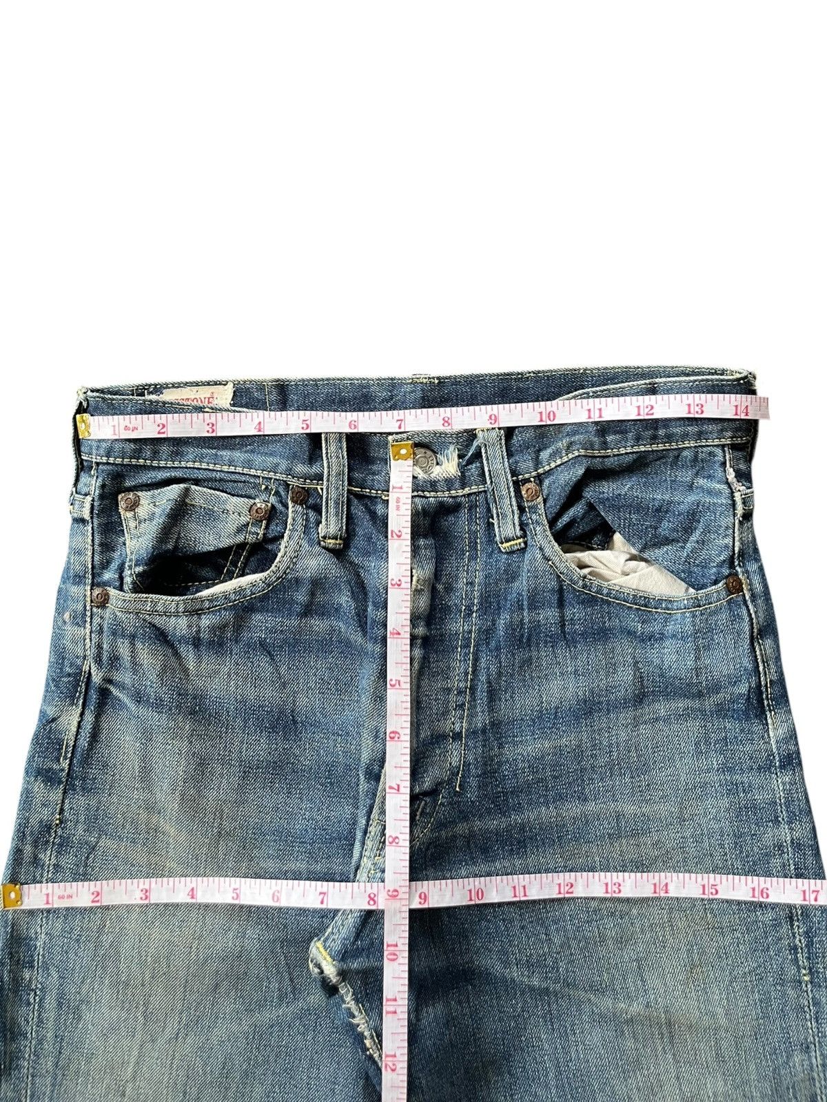 Hysteric Glamour Vintage Bigstone Mud Wash Distressed Flare Jeans Size 28" / US 6 / IT 42 - 6 Thumbnail