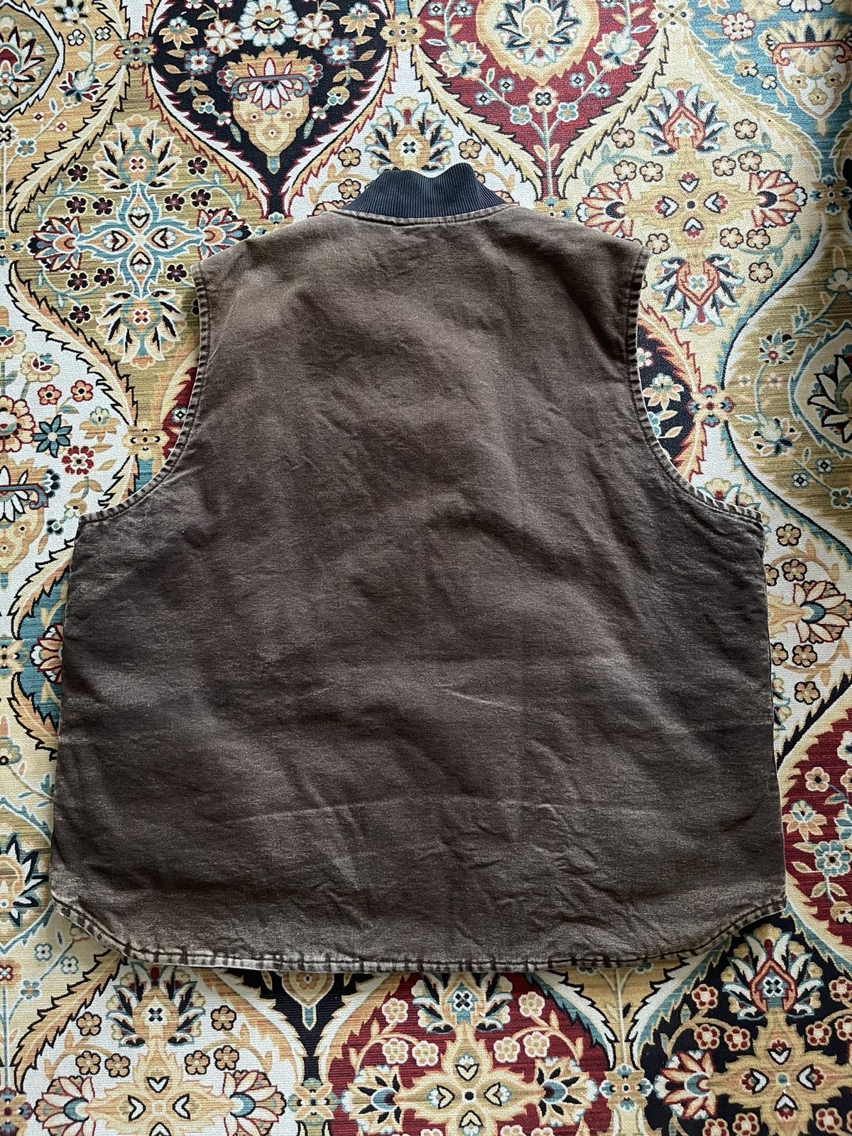 Carhartt Sun Faded Brown Carhartt Lined Vintage Vest Jacket Size US XXL / EU 58 / 5 - 5 Thumbnail